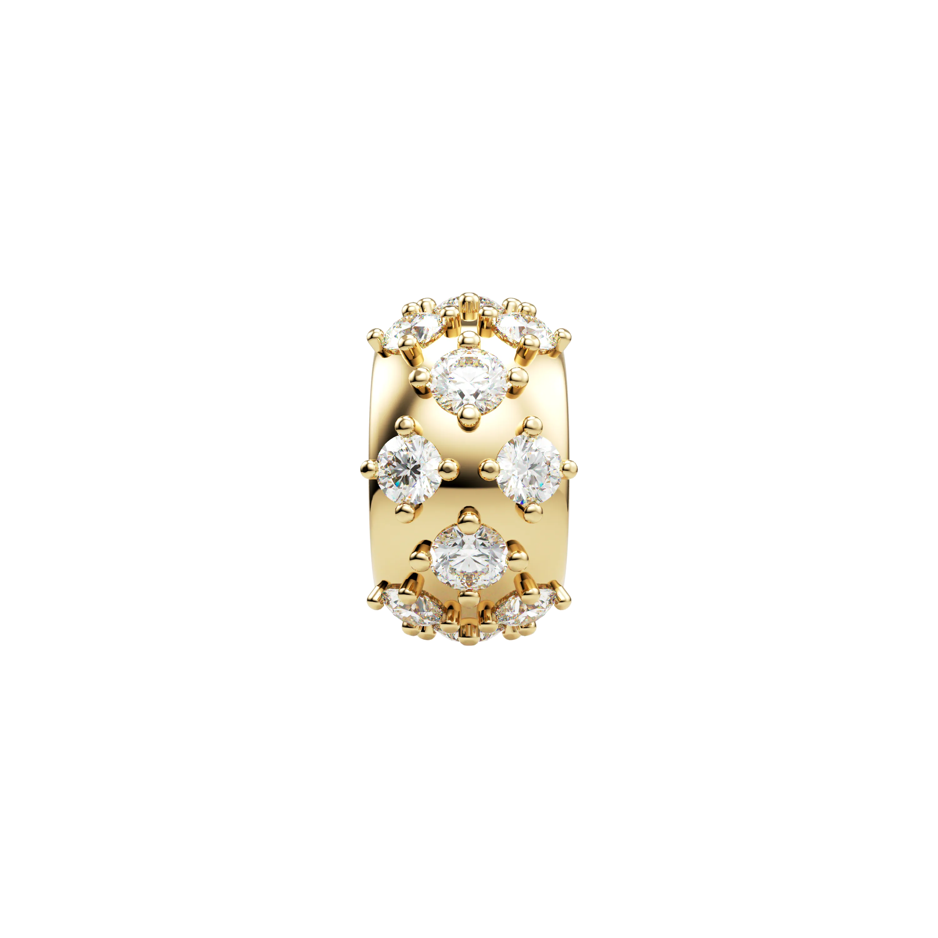 10K Diamond Slider Bead Charm