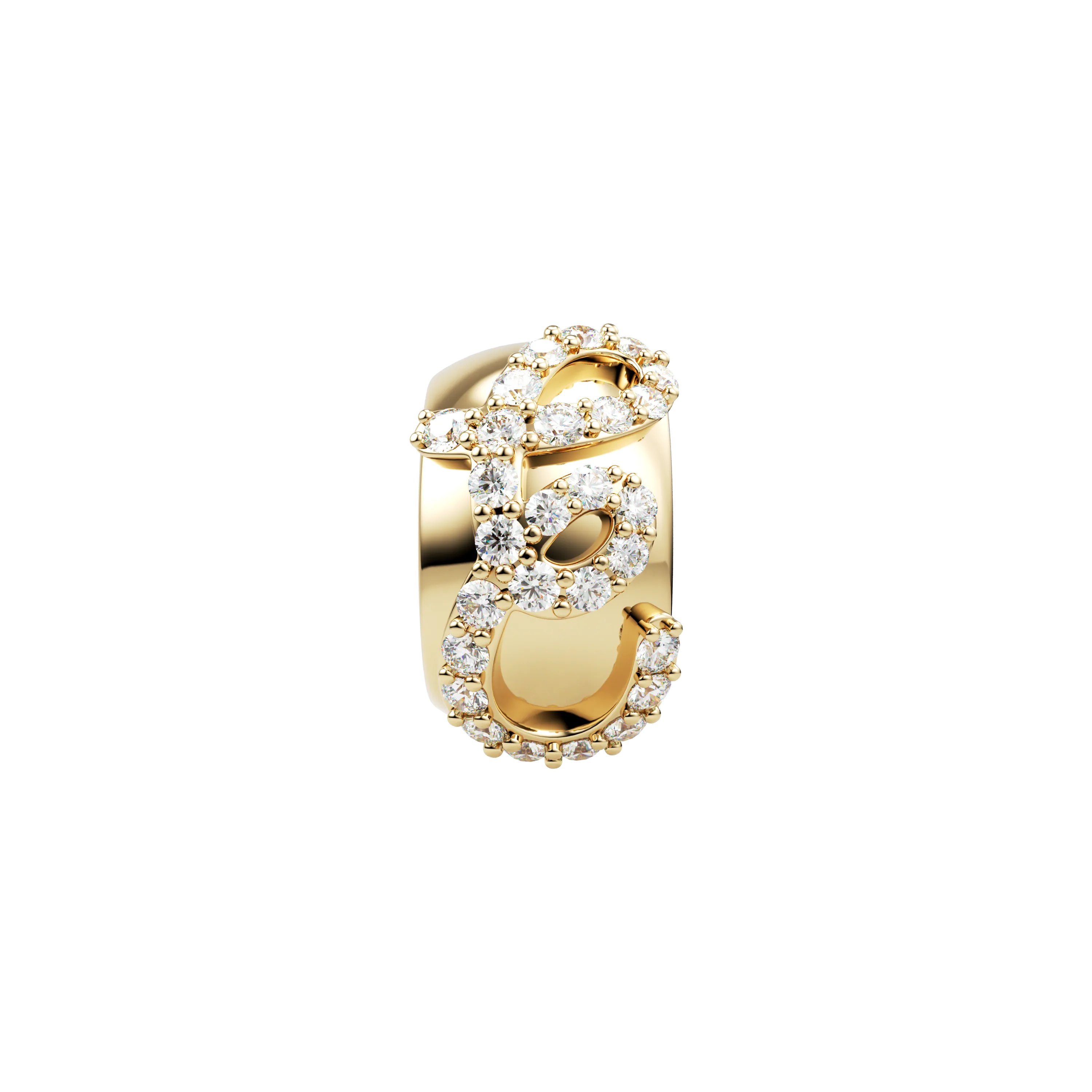10K Initial Slider Bead Charms