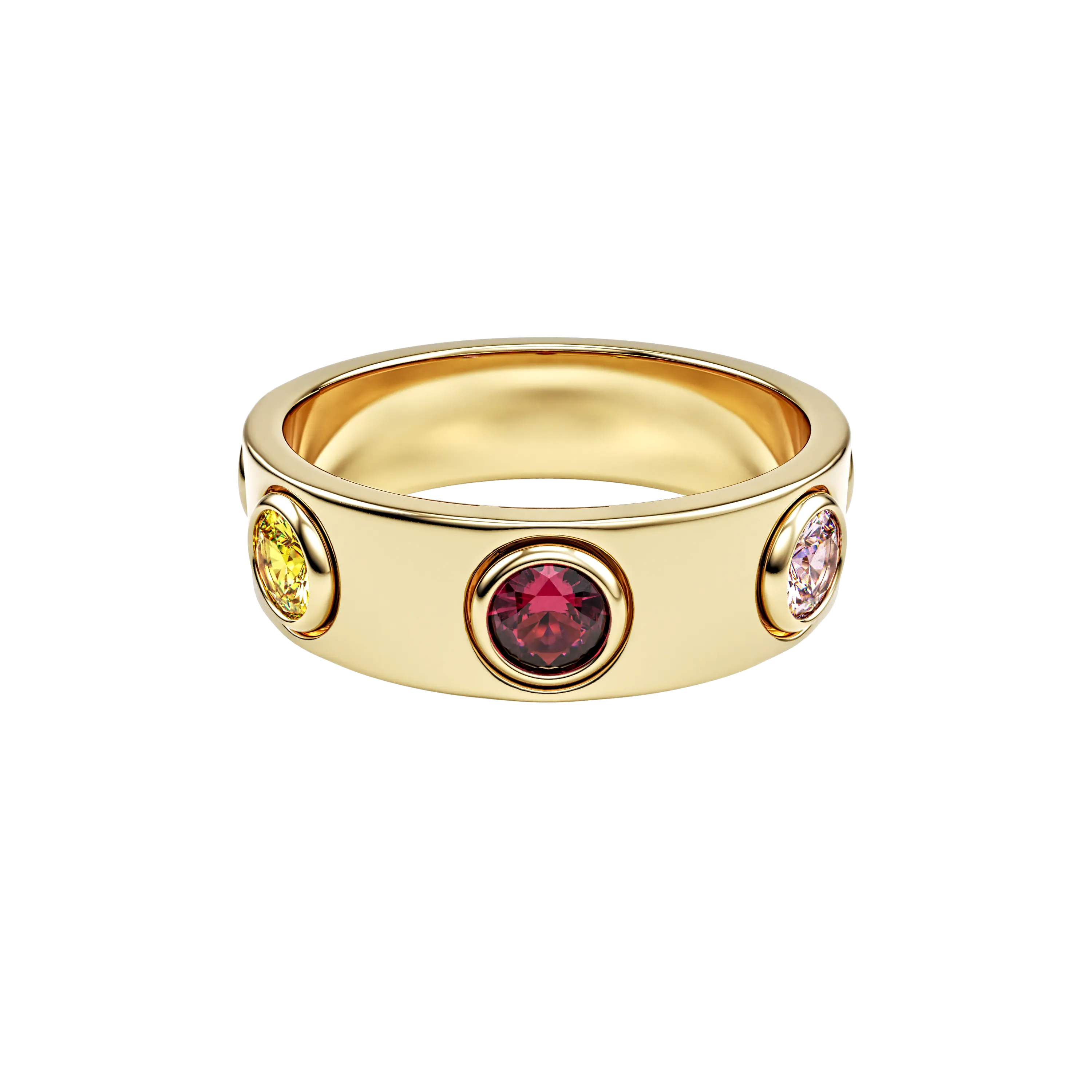 10K Rainbow Devotion Ring