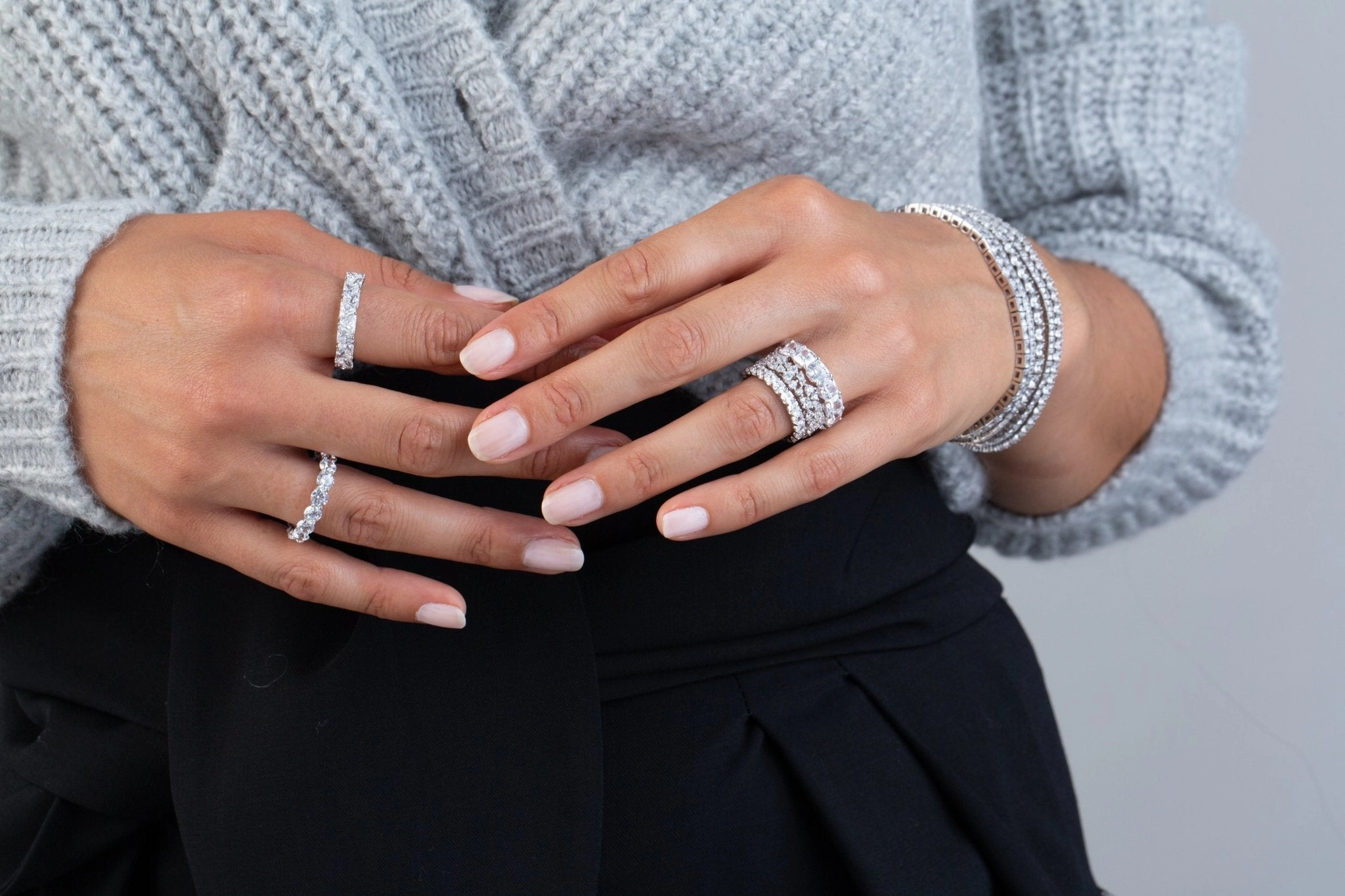 2.4ct Brilliant Cut Eternity Band Finished in Platinum