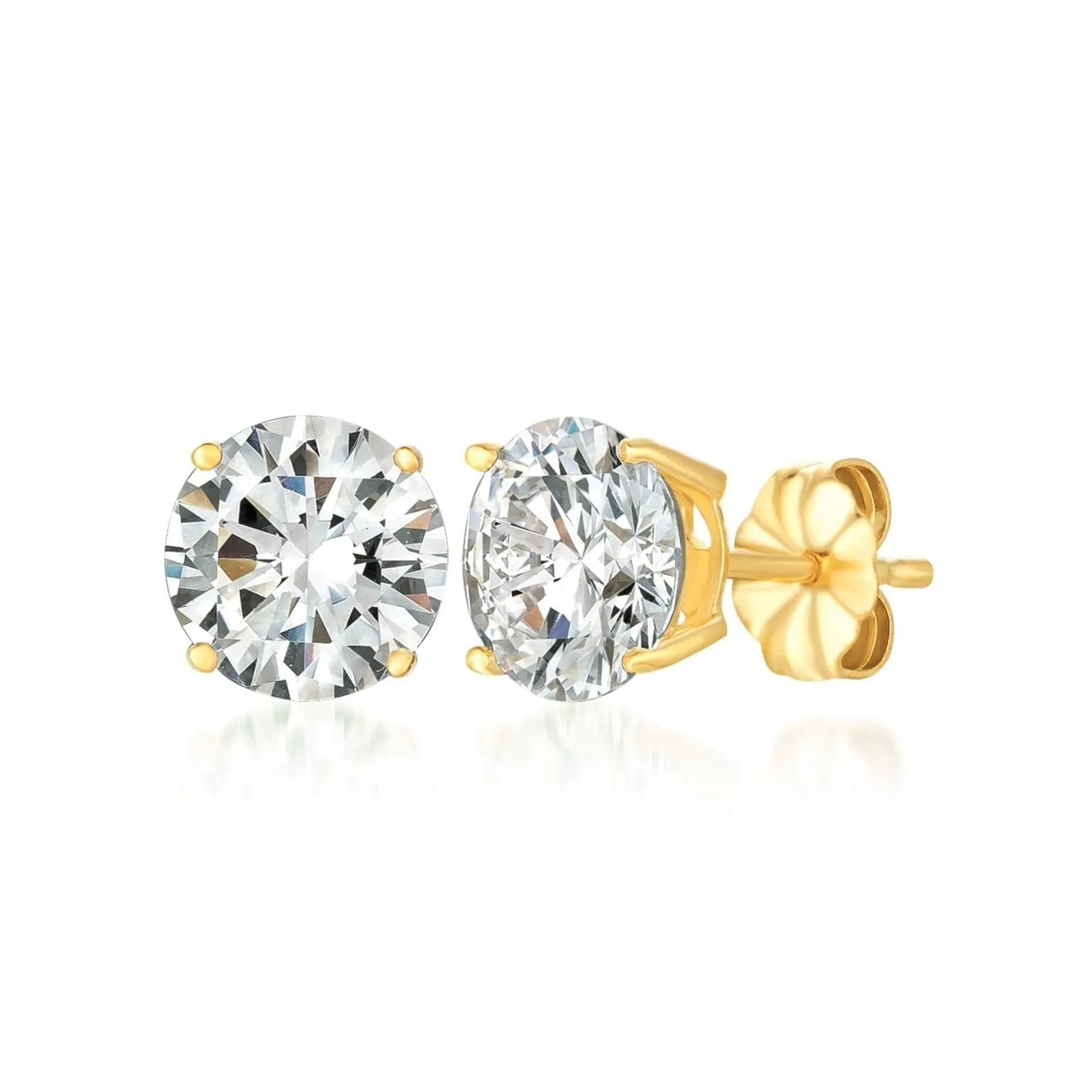 2ct Brilliant Stud Earrings in Gold