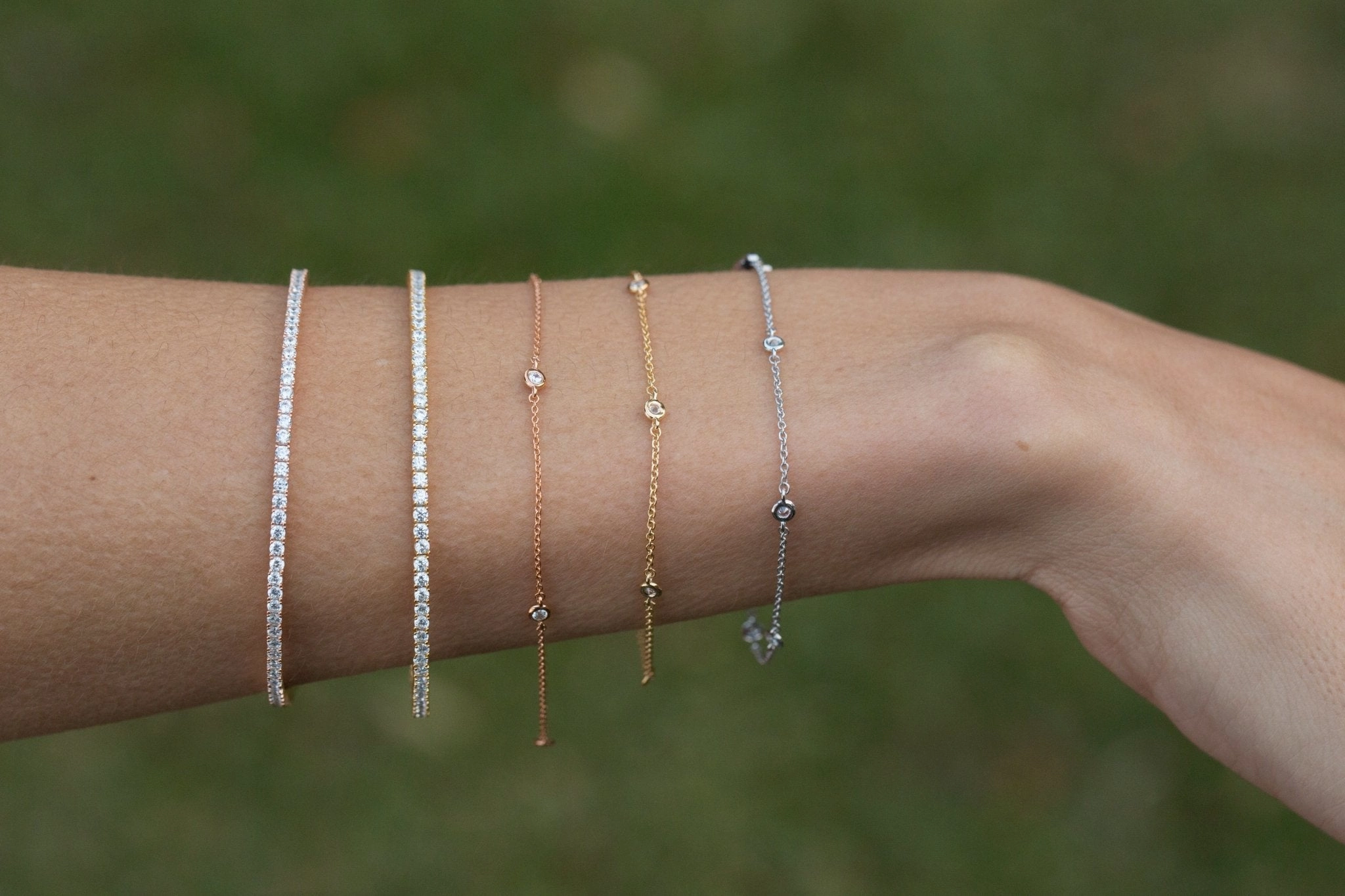 2mm Brilliant Tennis Bracelet Finished in Gold