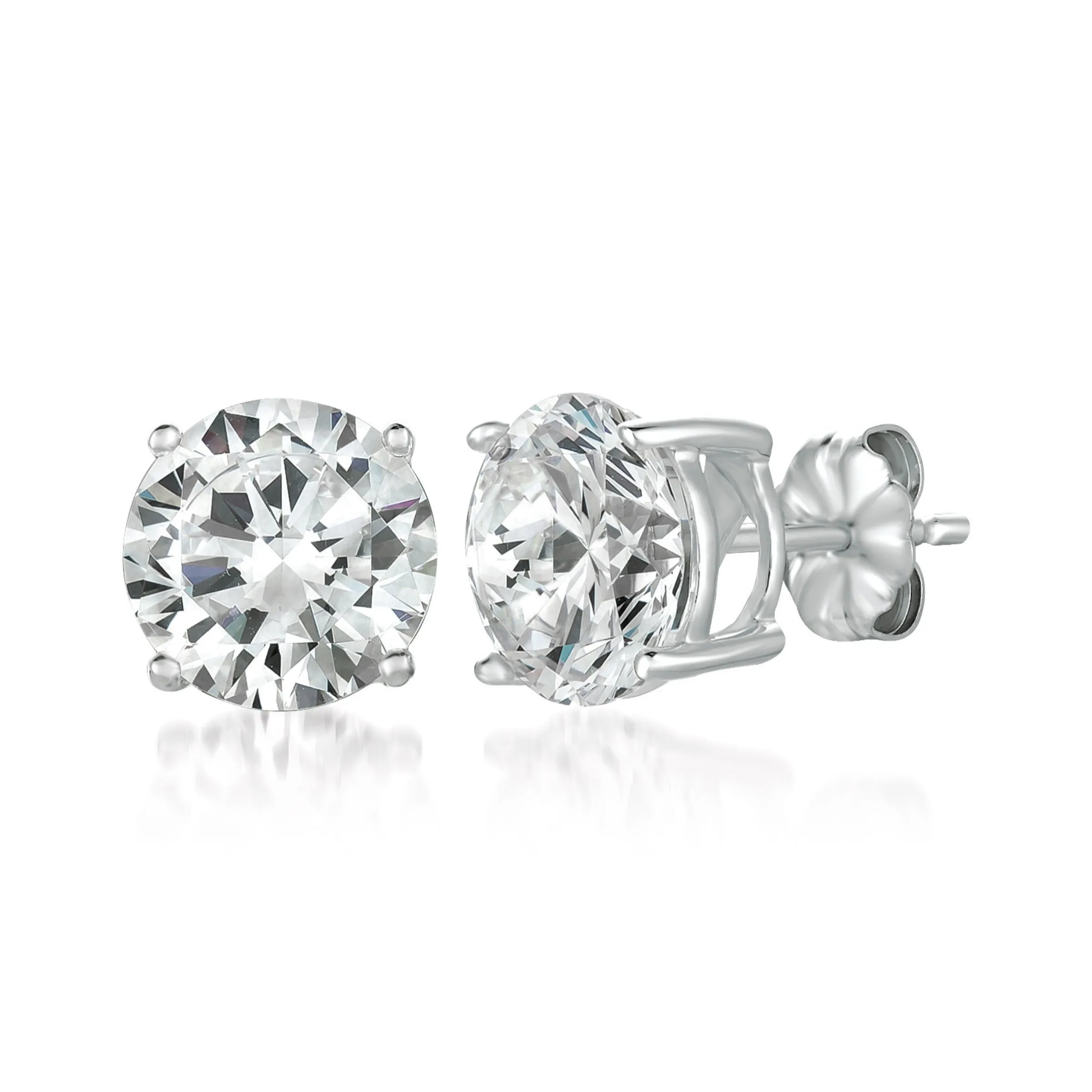 3ct Brilliant Stud Earrings in Platinum