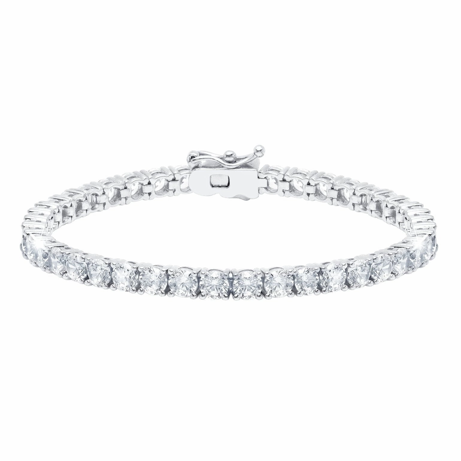 4mm Brilliant Tennis Bracelet Finished in Platinum