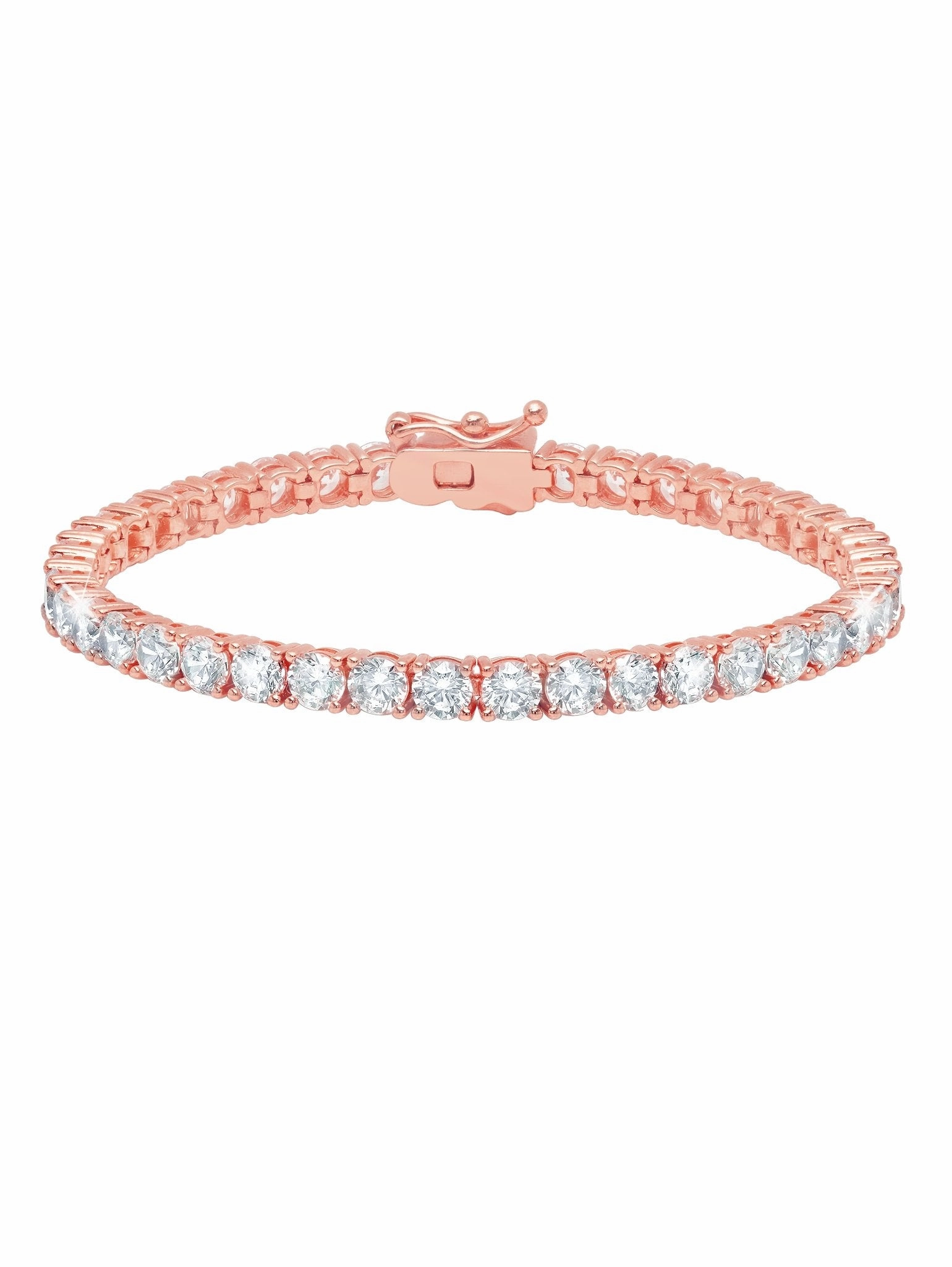 4mm Brilliant Tennis Bracelet in Rose Gold