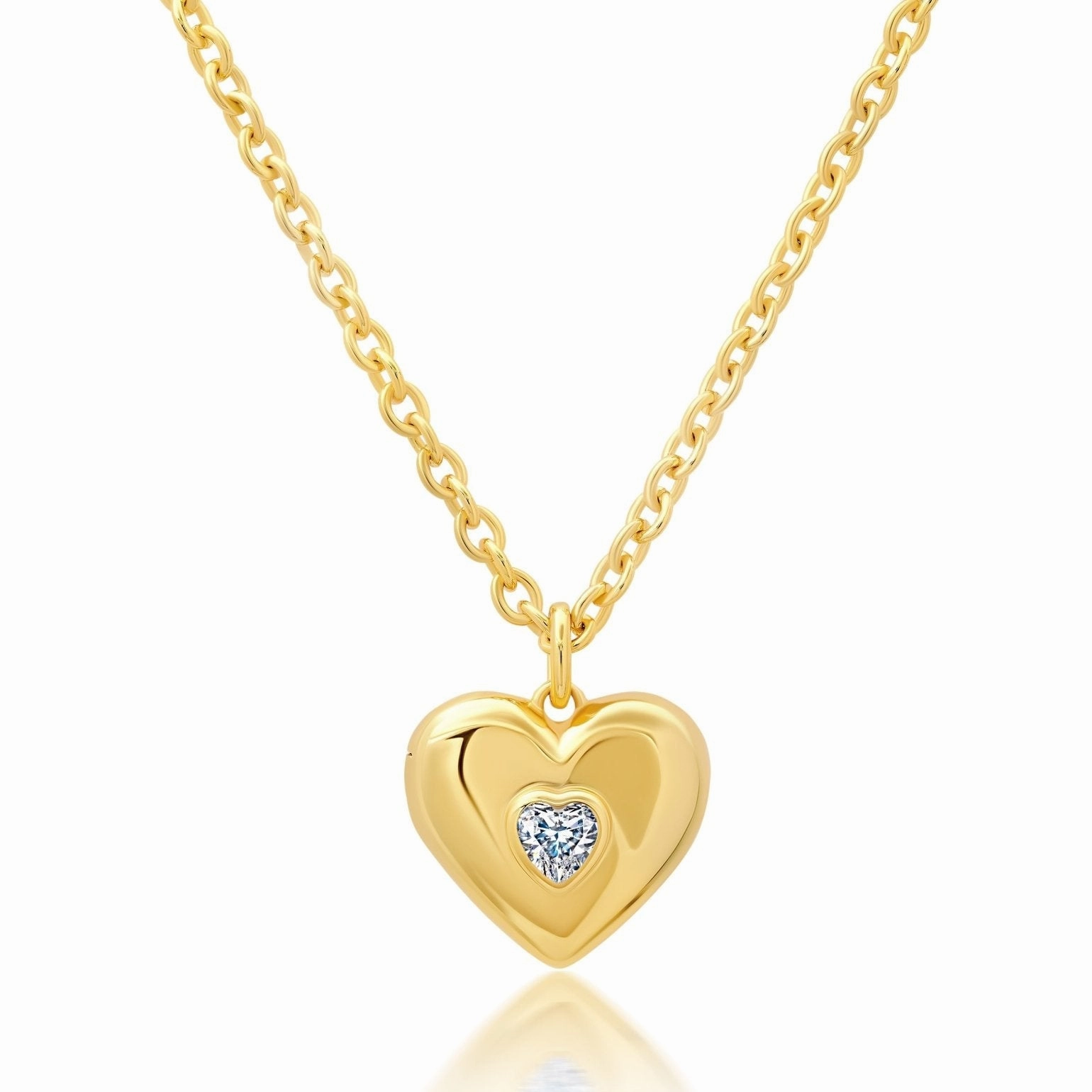 Adore Heart Locket in Gold