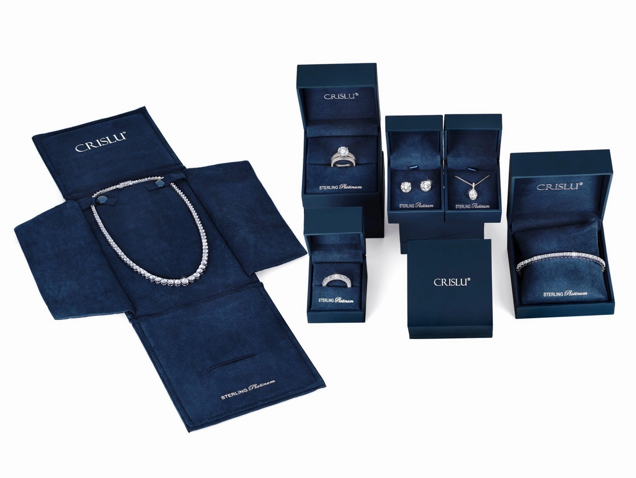 Aqua Hues Tennis Necklace