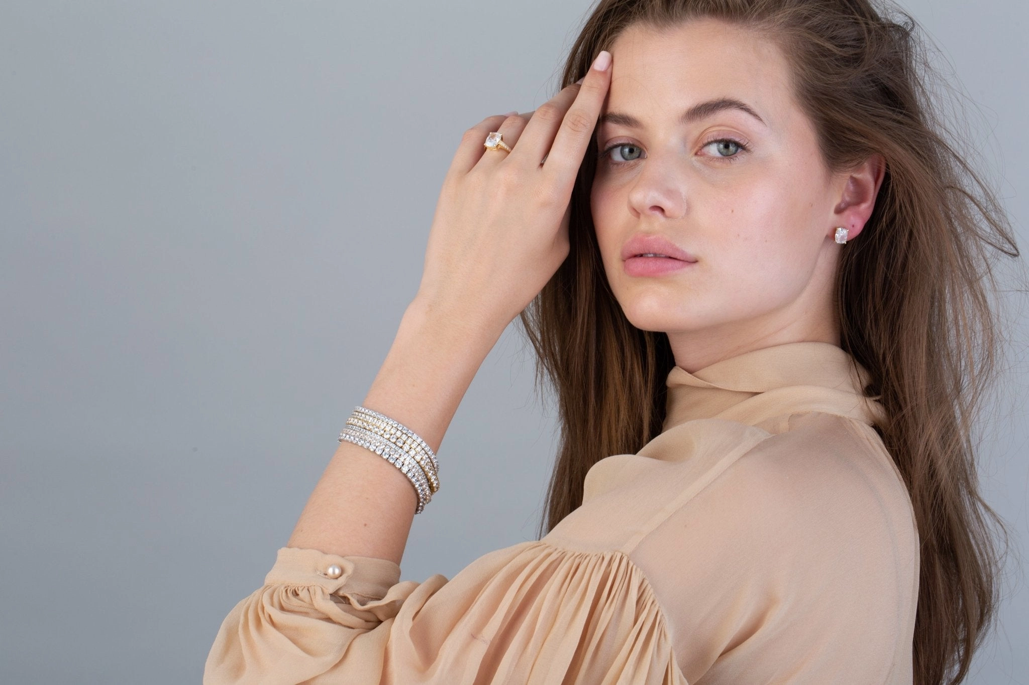 Bliss Cushion Cut Ring Finished in Gold