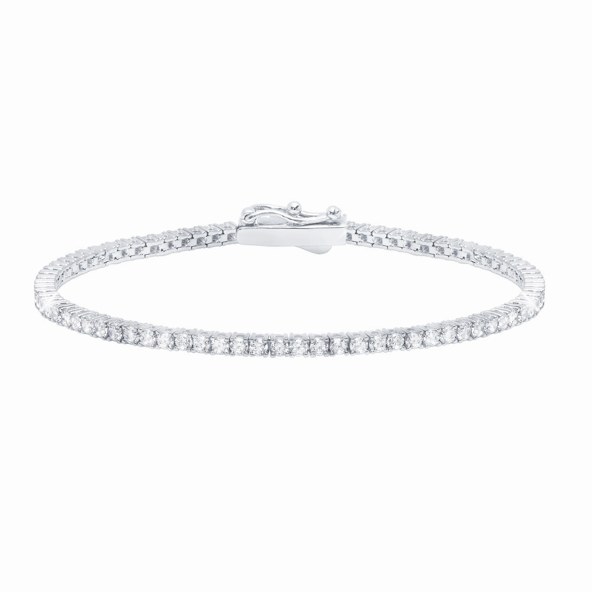 Brilliant Round Cut 2mm Tennis Anklet