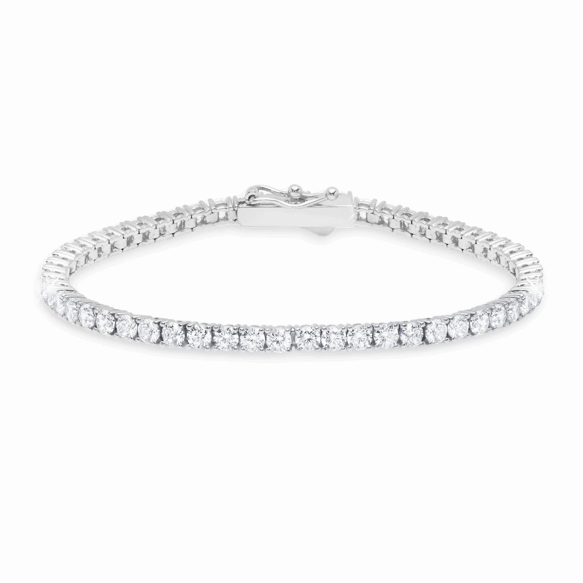 Brilliant Round Cut 3mm Tennis Anklet