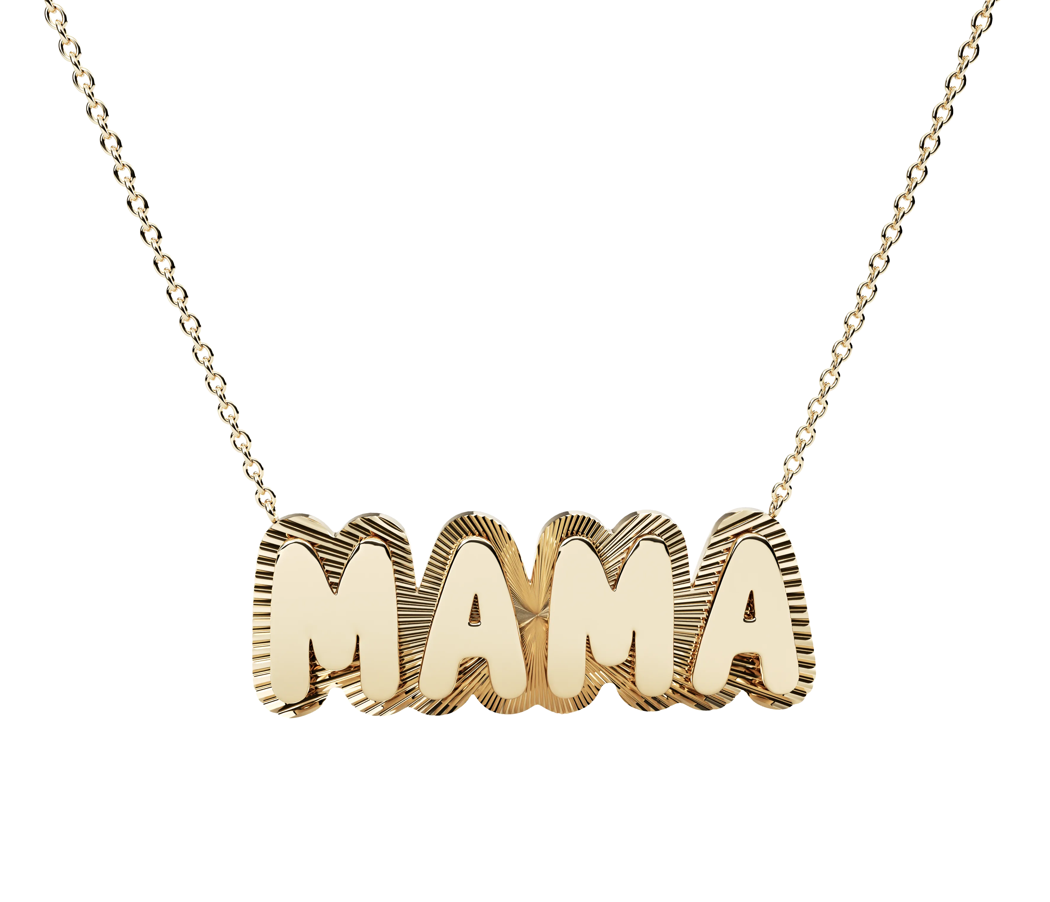 Bubble Fluted Outline Necklace