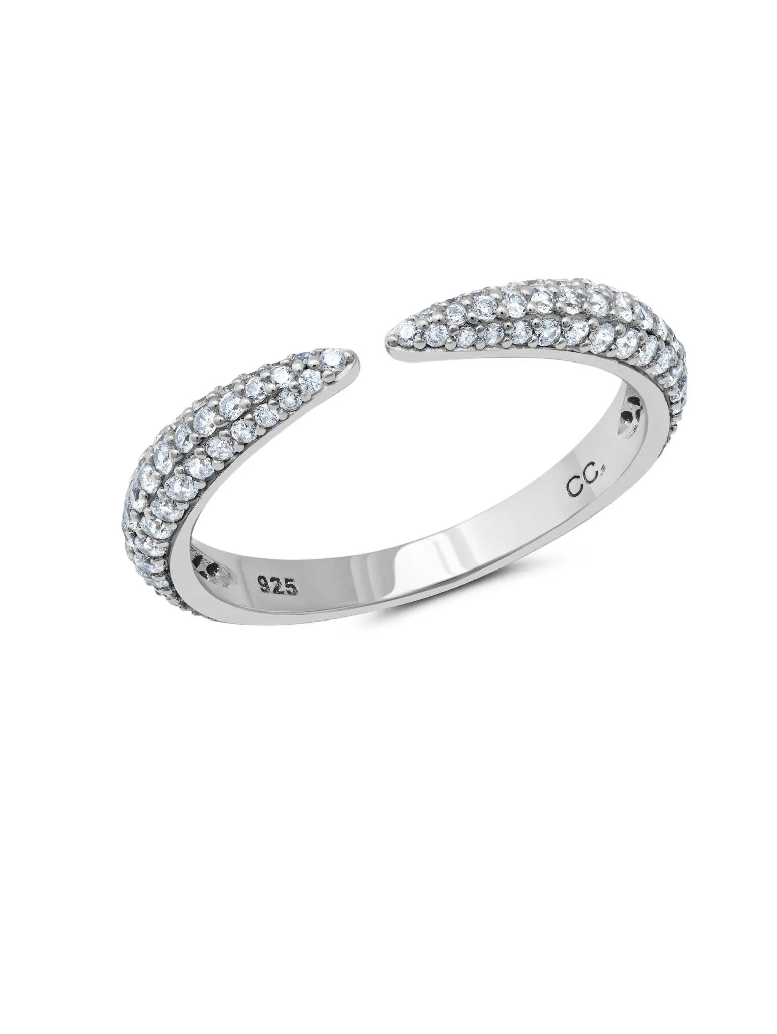 Chamonix Open Ring in Platinum