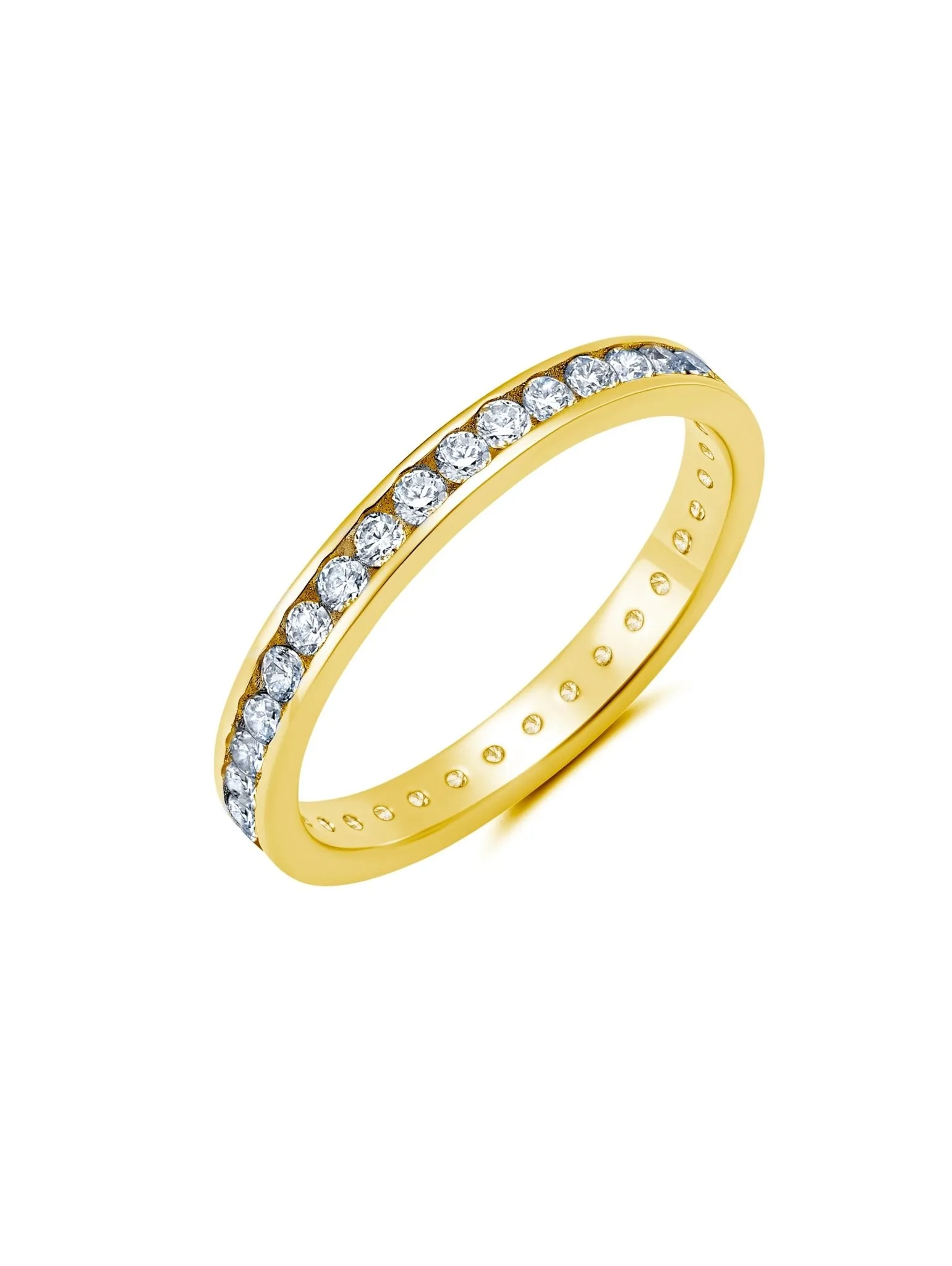 Classic Thin Eternity Band Finished in Gold