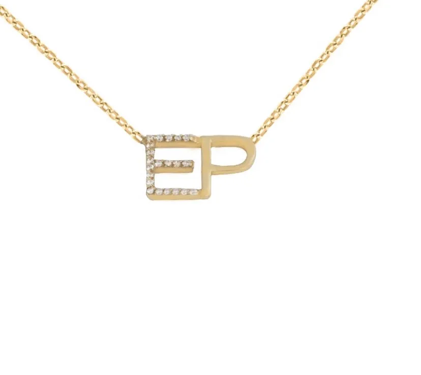 Diamond Accent Initial Necklace