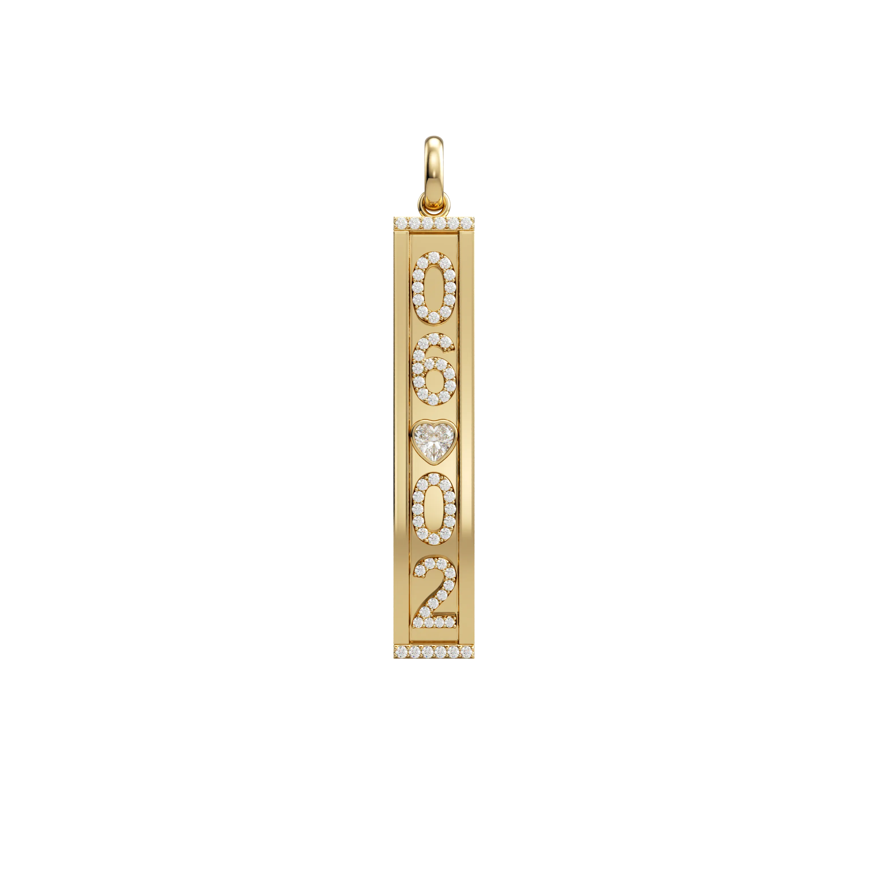 Double Sided Skinny Charm Pendant 