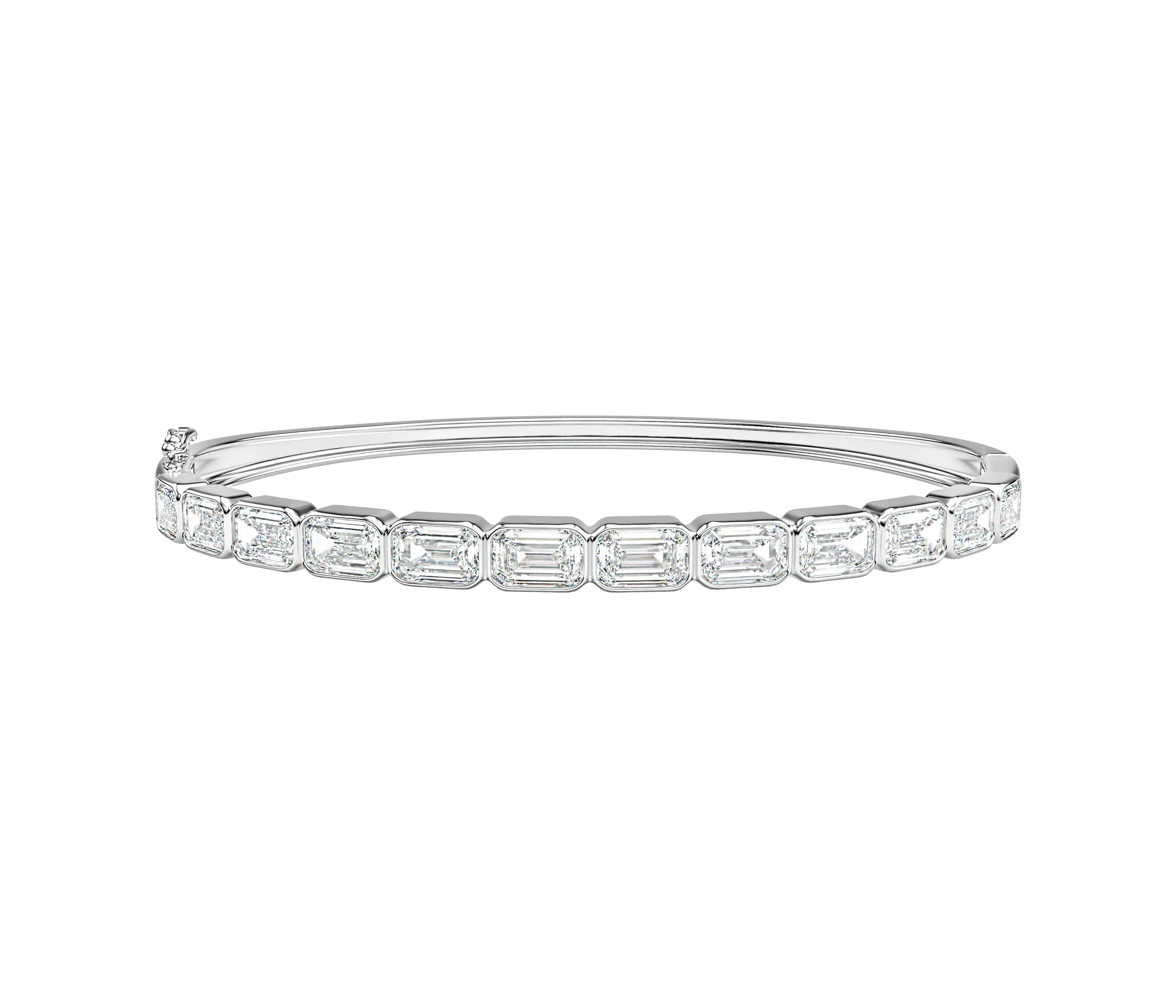 Emerald Bezel Bangle