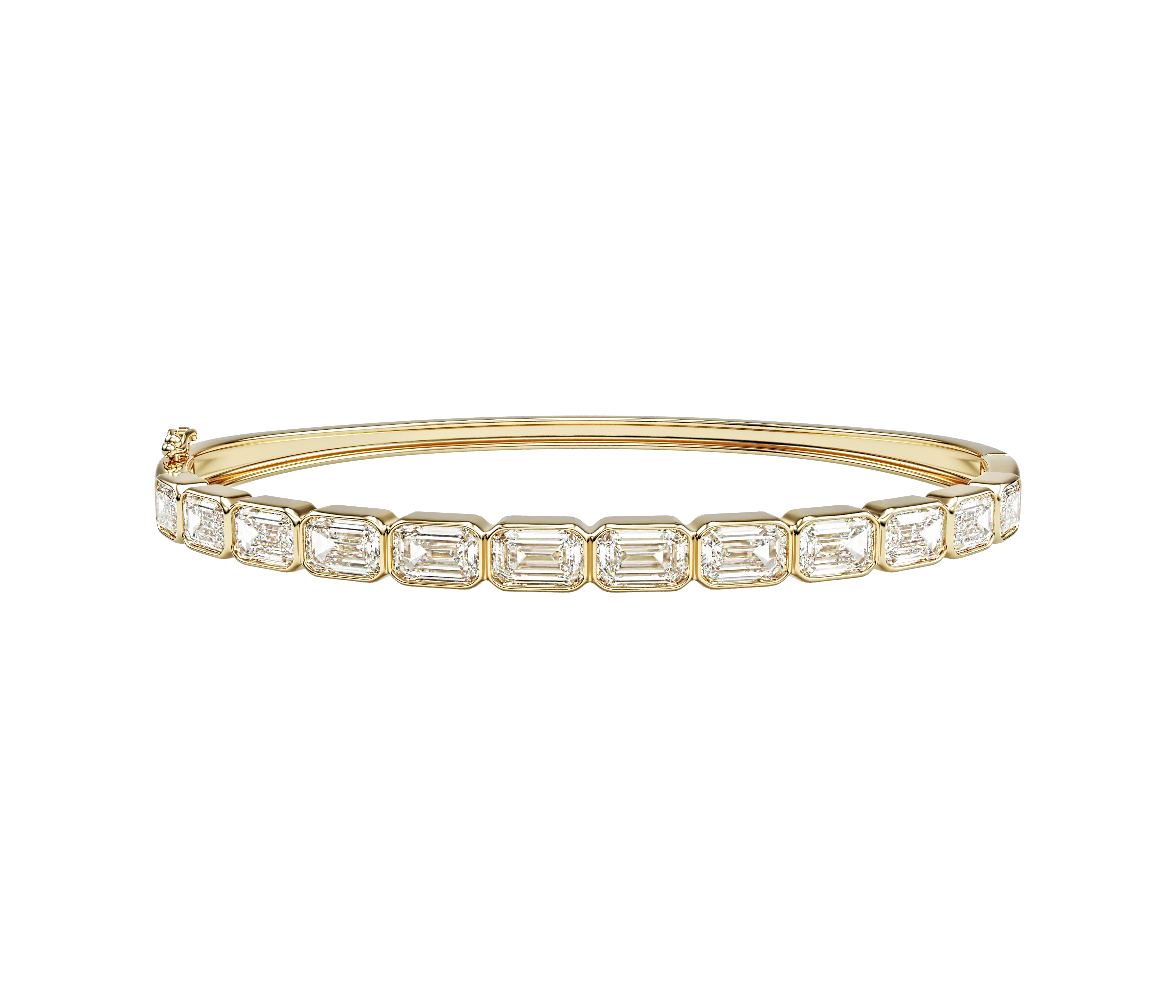 Emerald Bezel Bangle