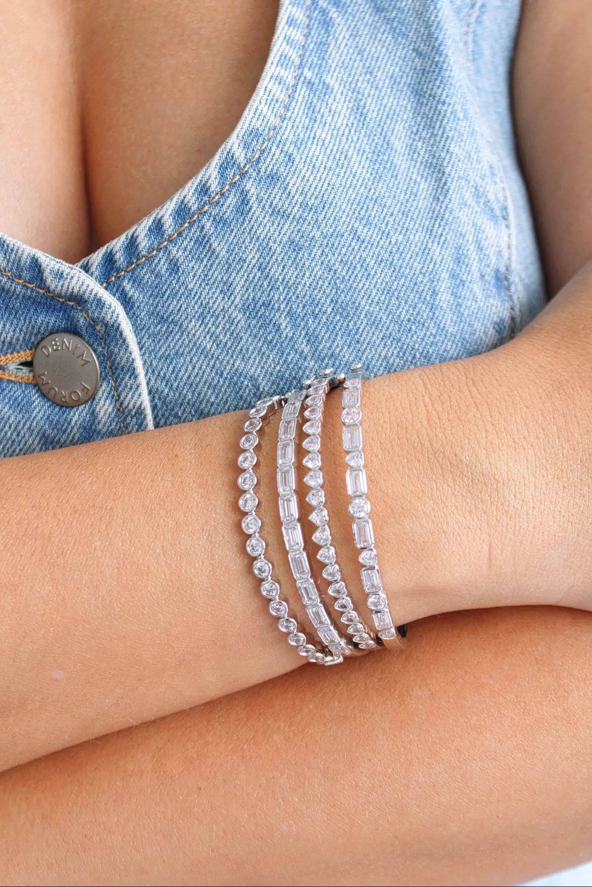 Emerald Bezel Bangle