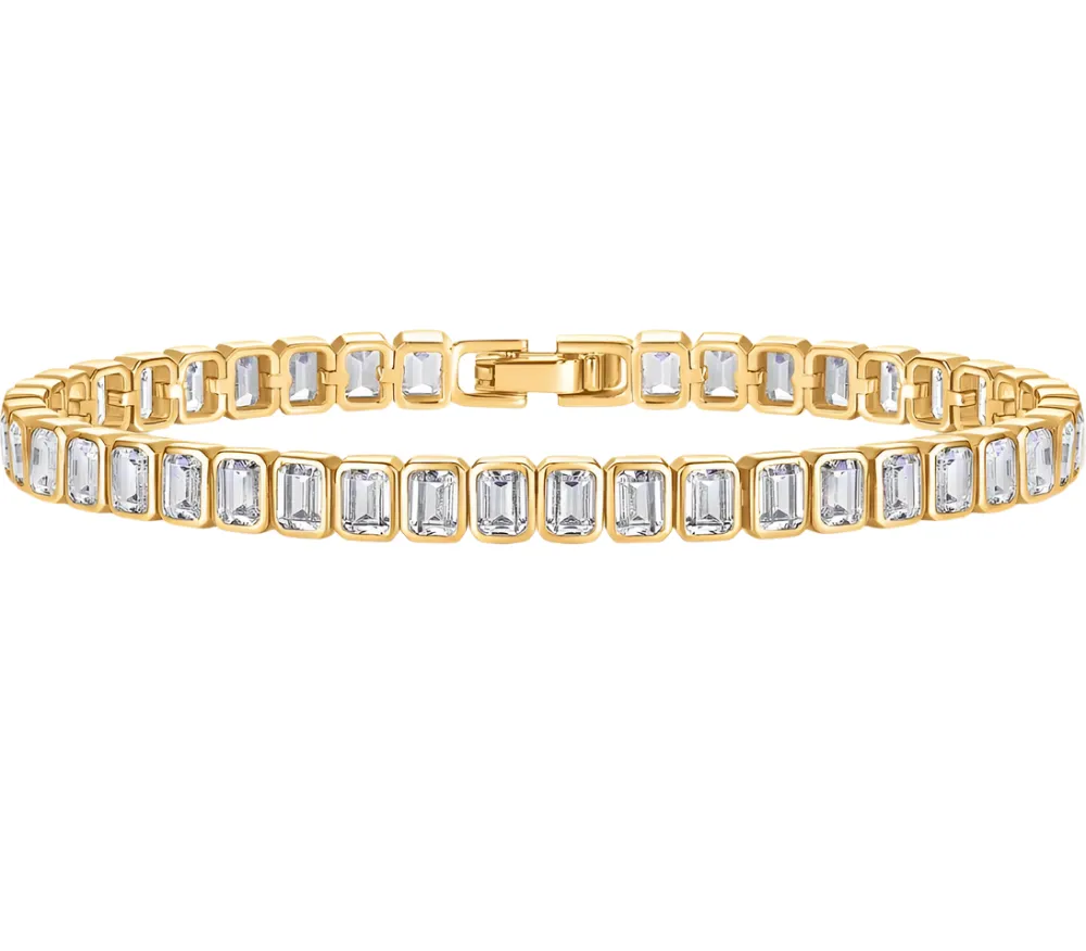Emerald Bezel Tennis Bracelet