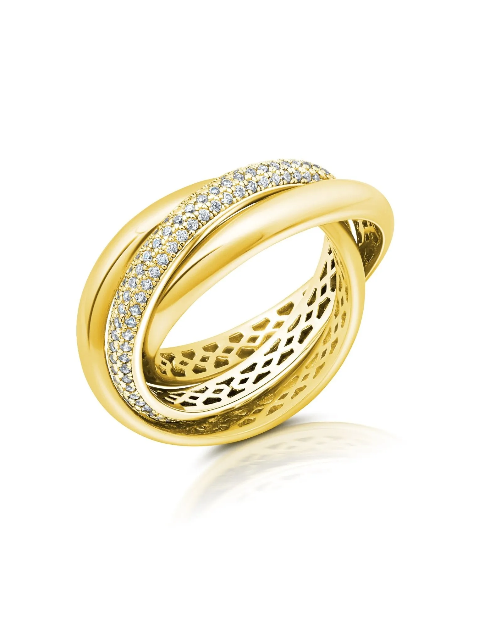 Eternal Stack Ring Finished In Gold