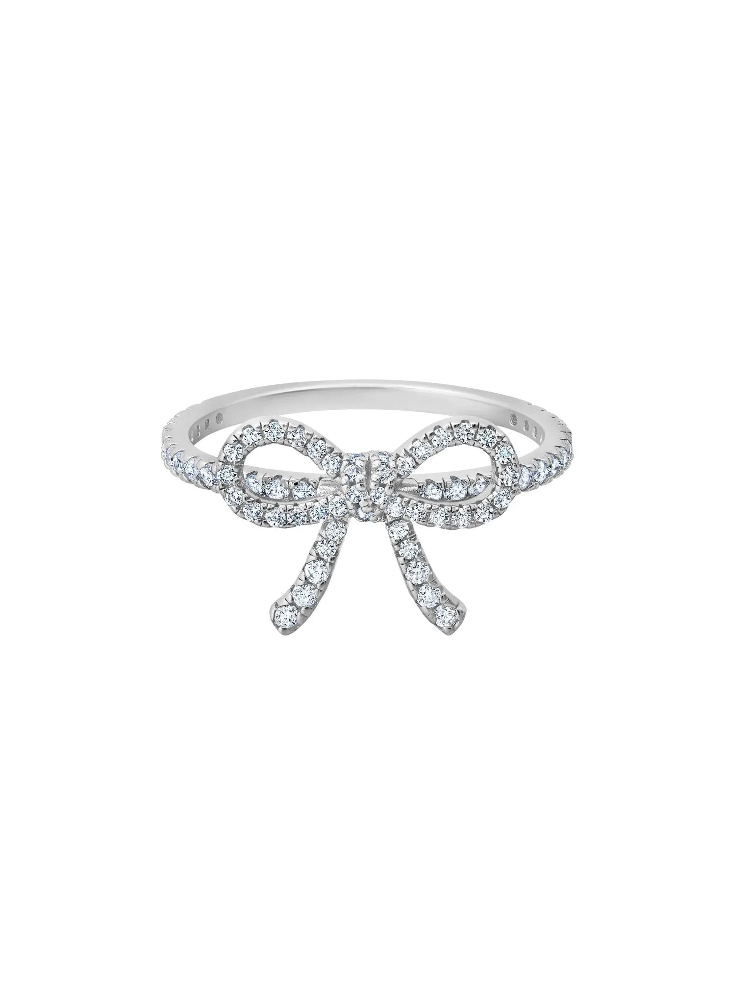 Fairytale Bow Ring Finished in Platinum
