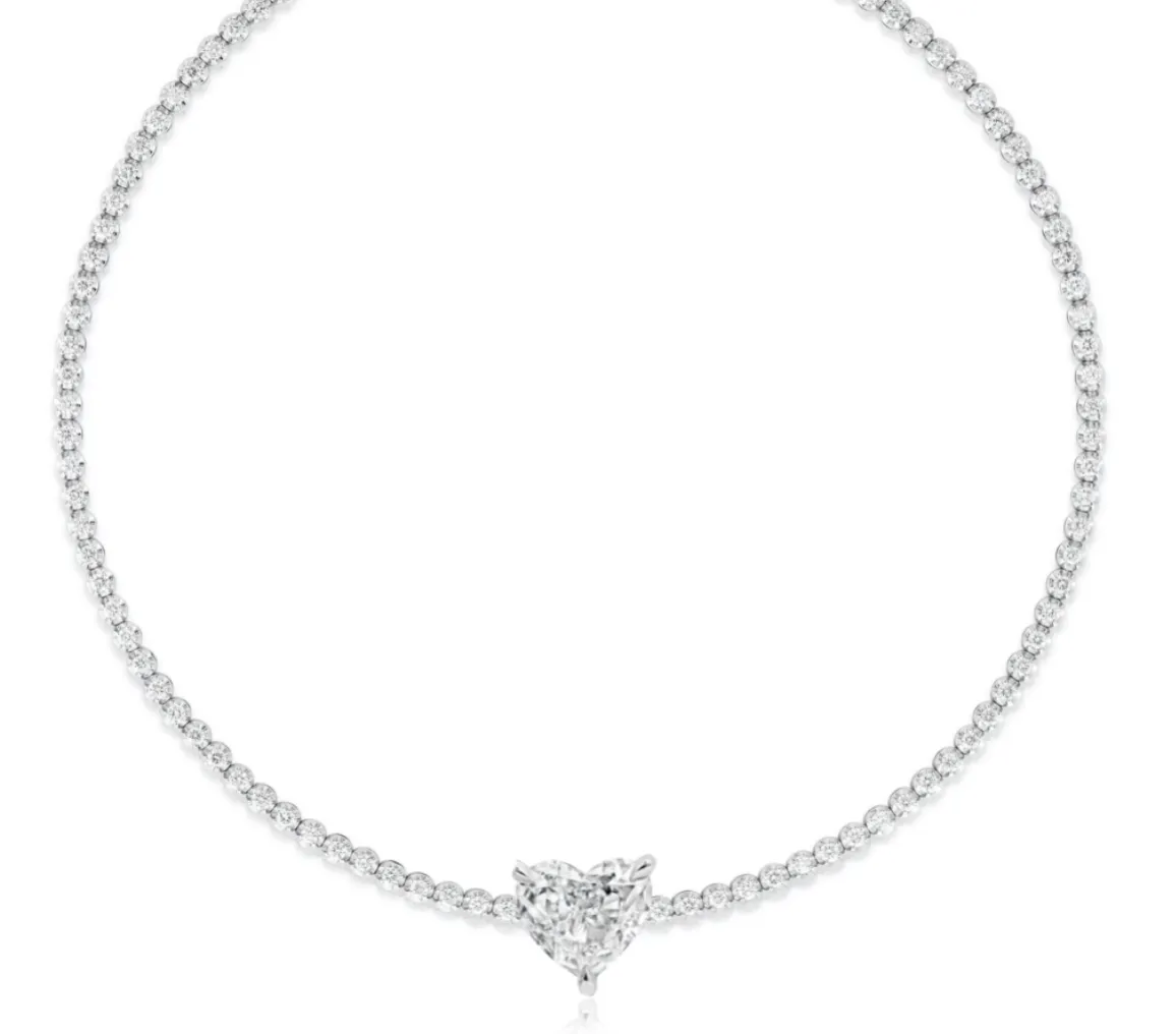 Fancy Heart Tennis Bracelet