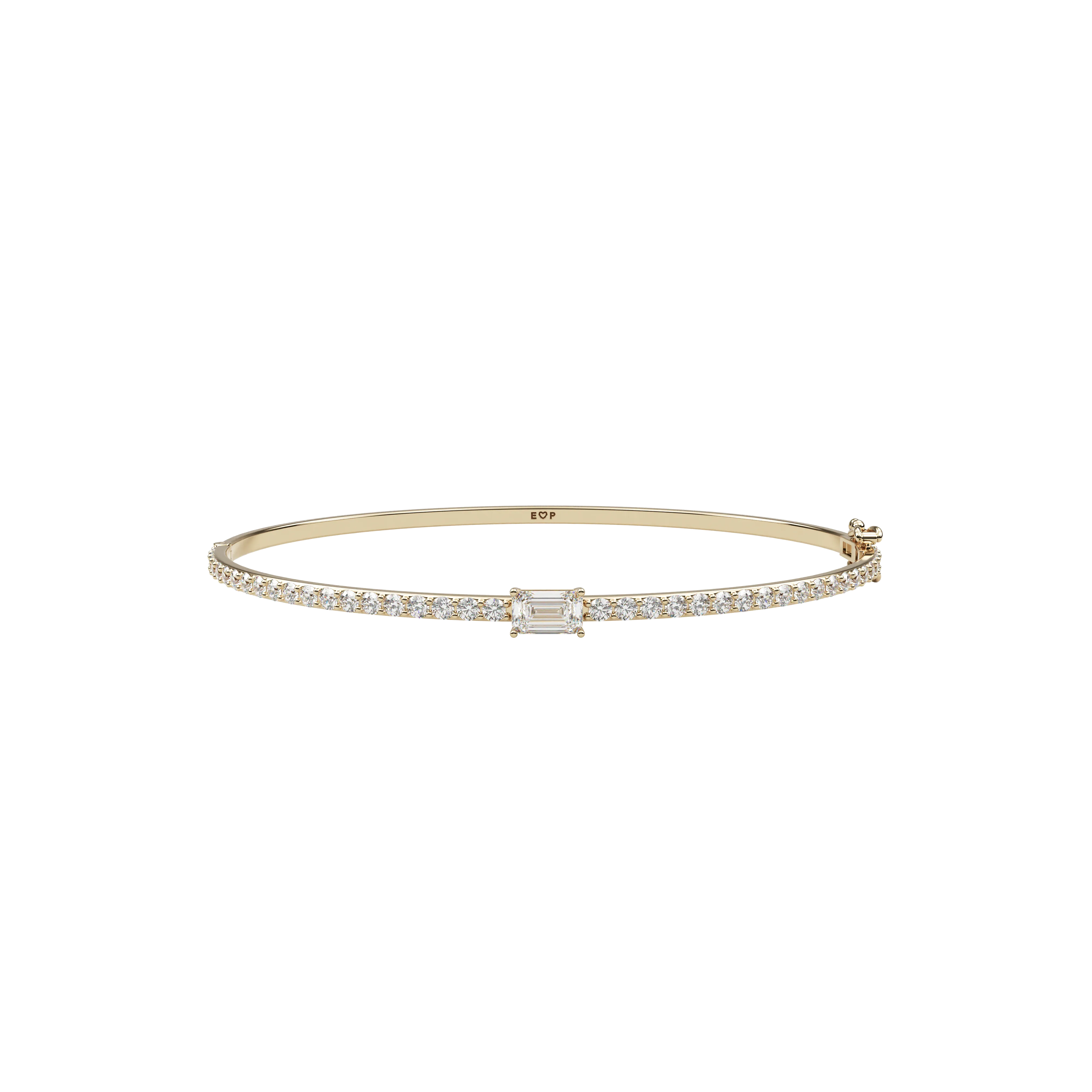 Fancy Shape Pave Bangle