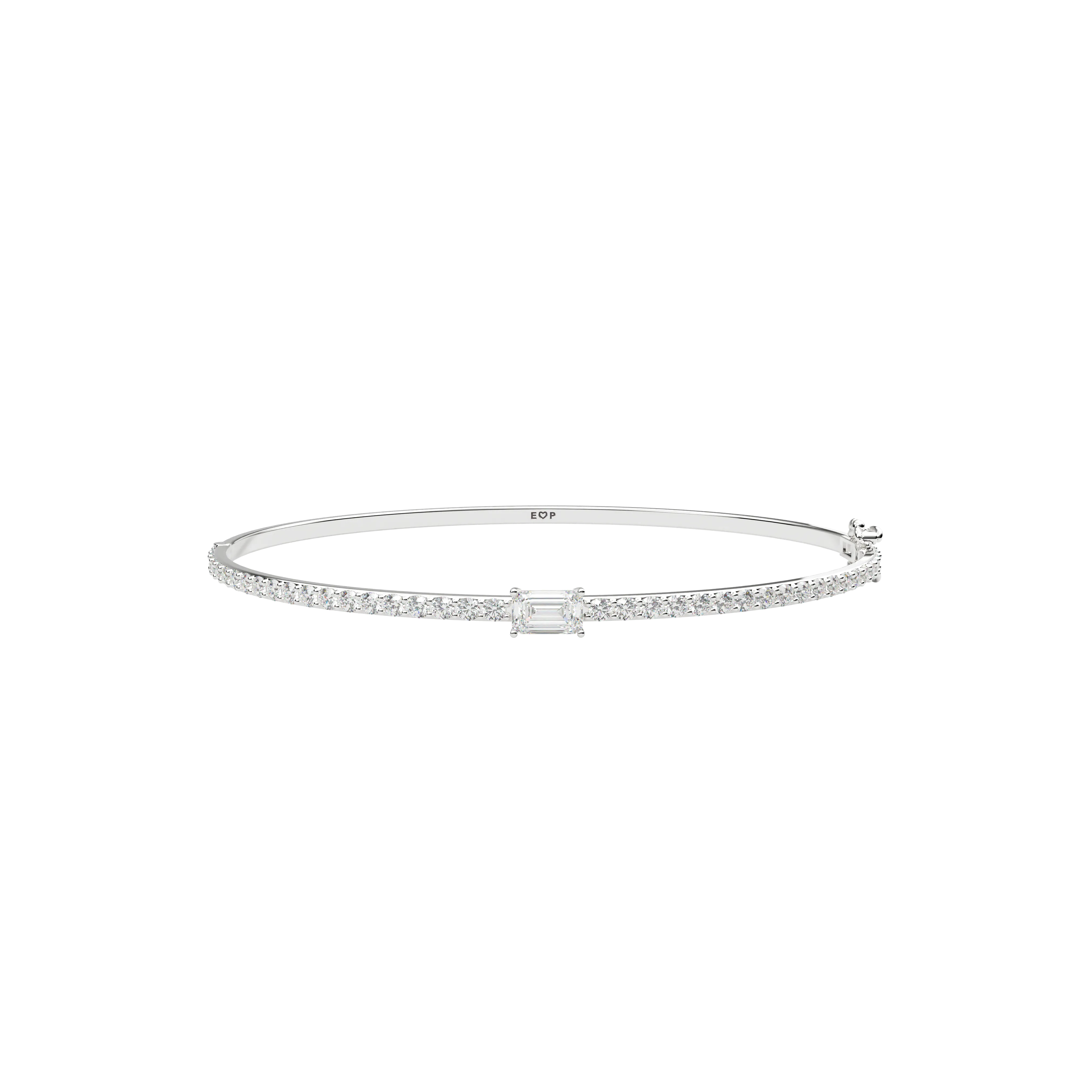 Fancy Shape Pave Bangle