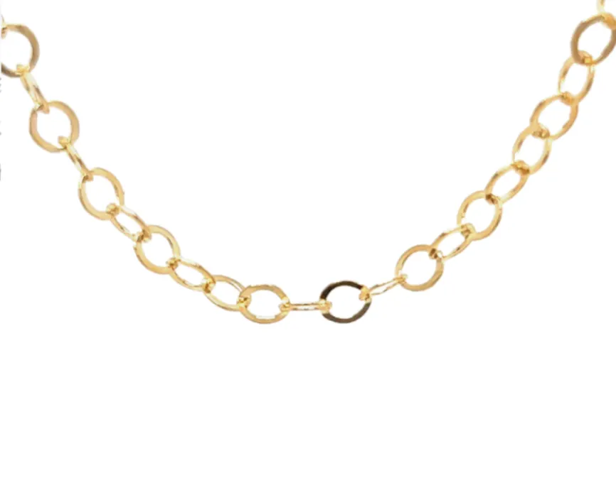 Flat Round Link Chain