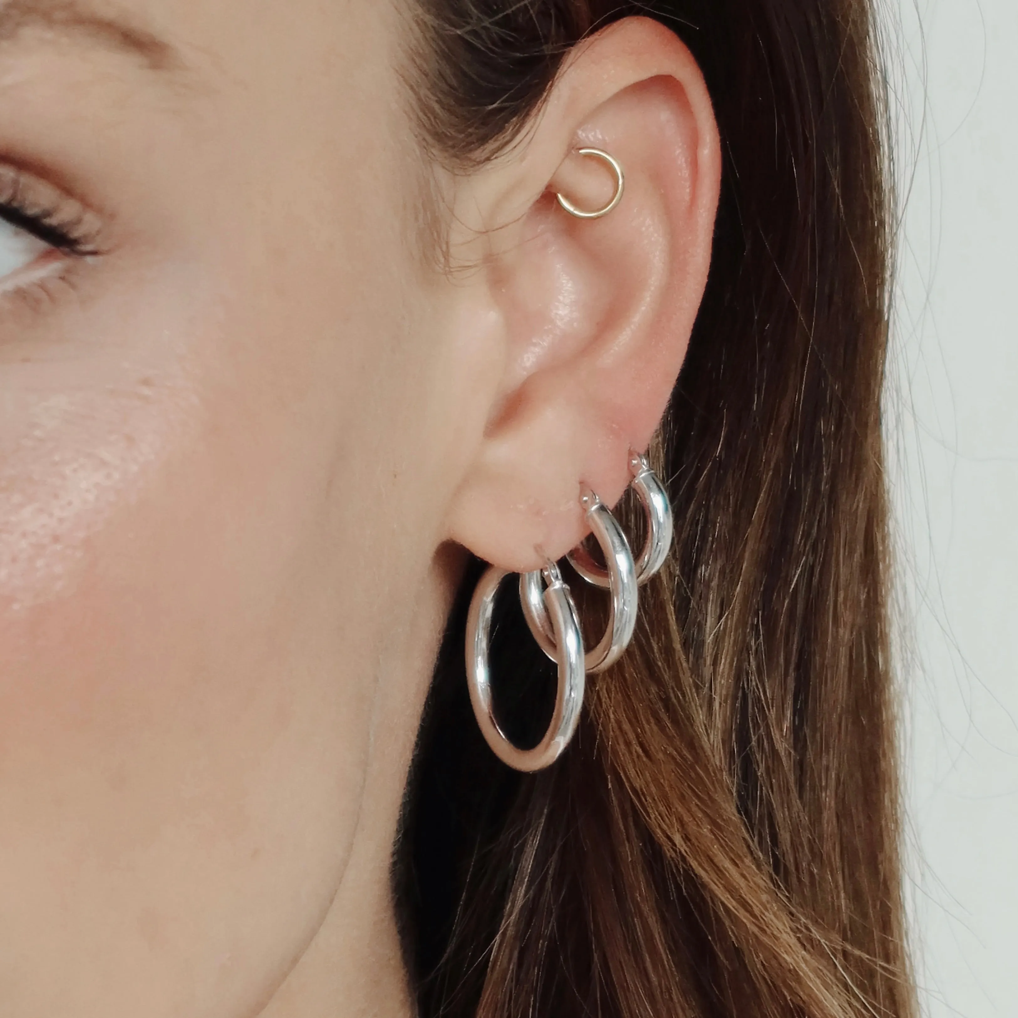 Gavina 2.0 Hoops White Gold Bundle