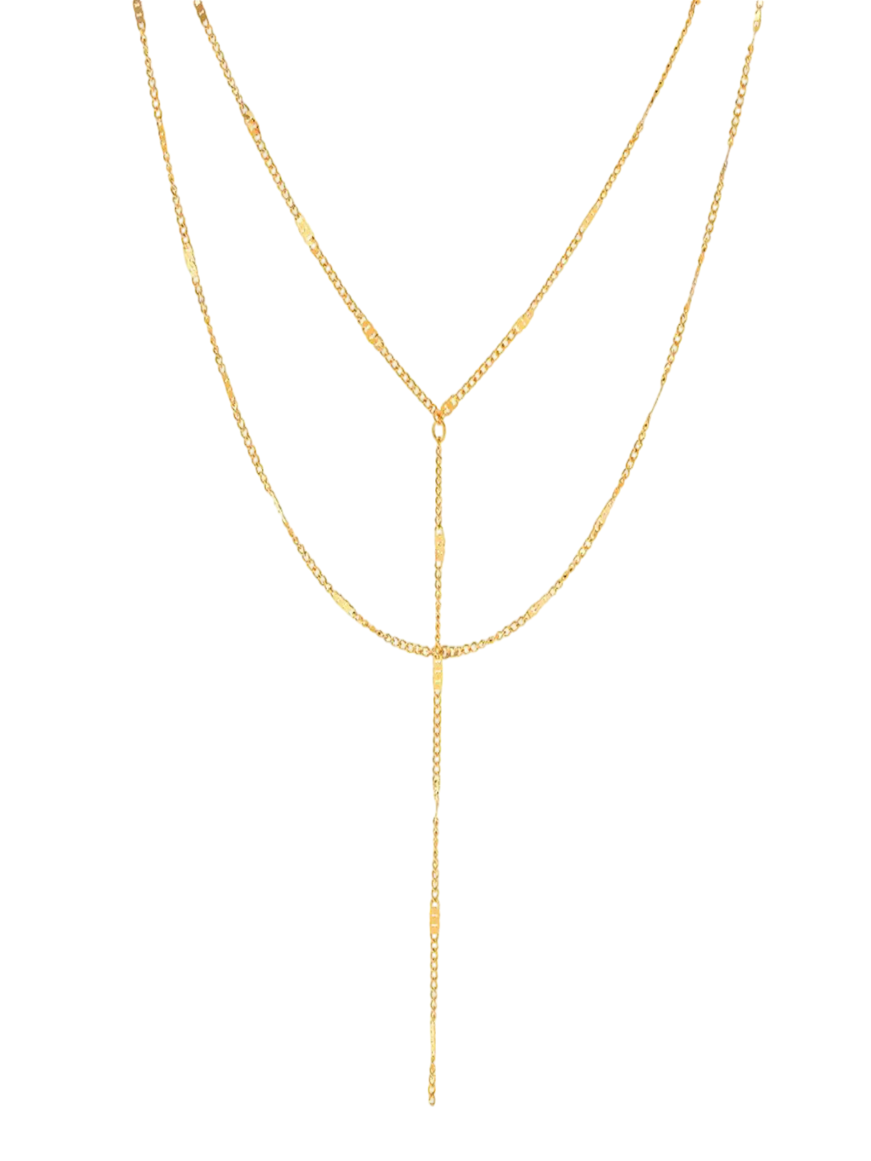 Gold Y  Necklace