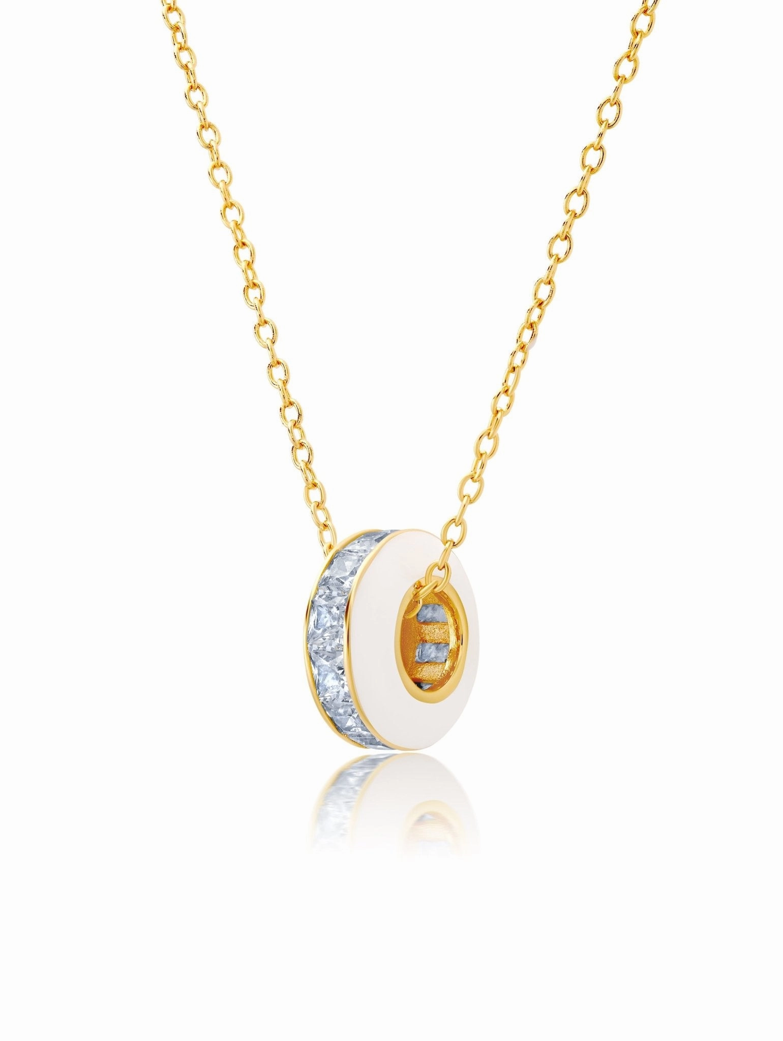 Gold Glaze Rolling Pendant