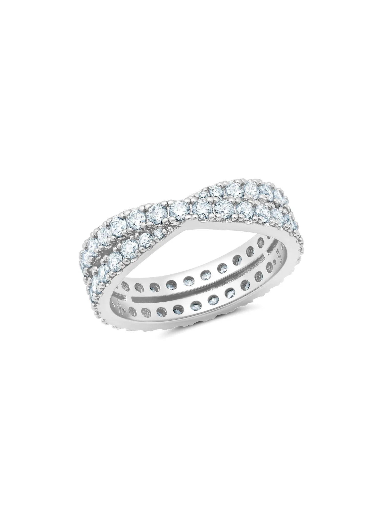 Grace Eternity Band Finished in Platinum