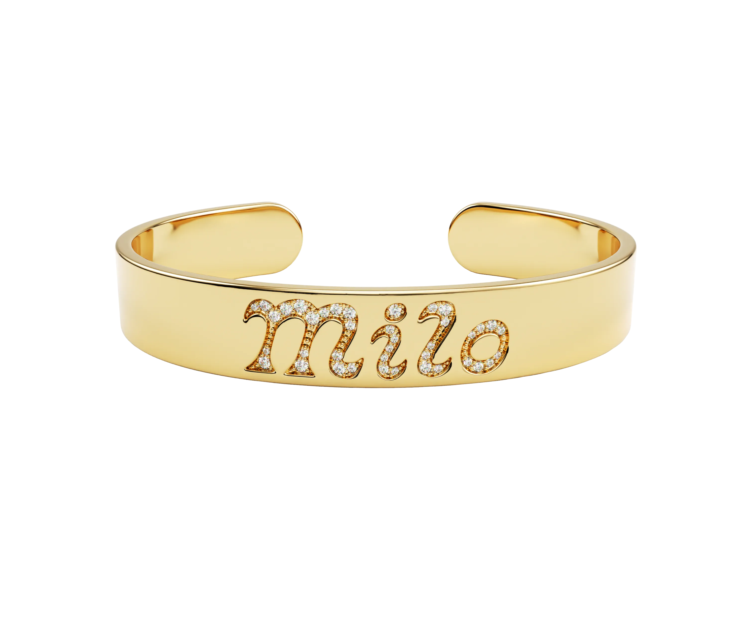 Groovy Italic Personalized Cuff