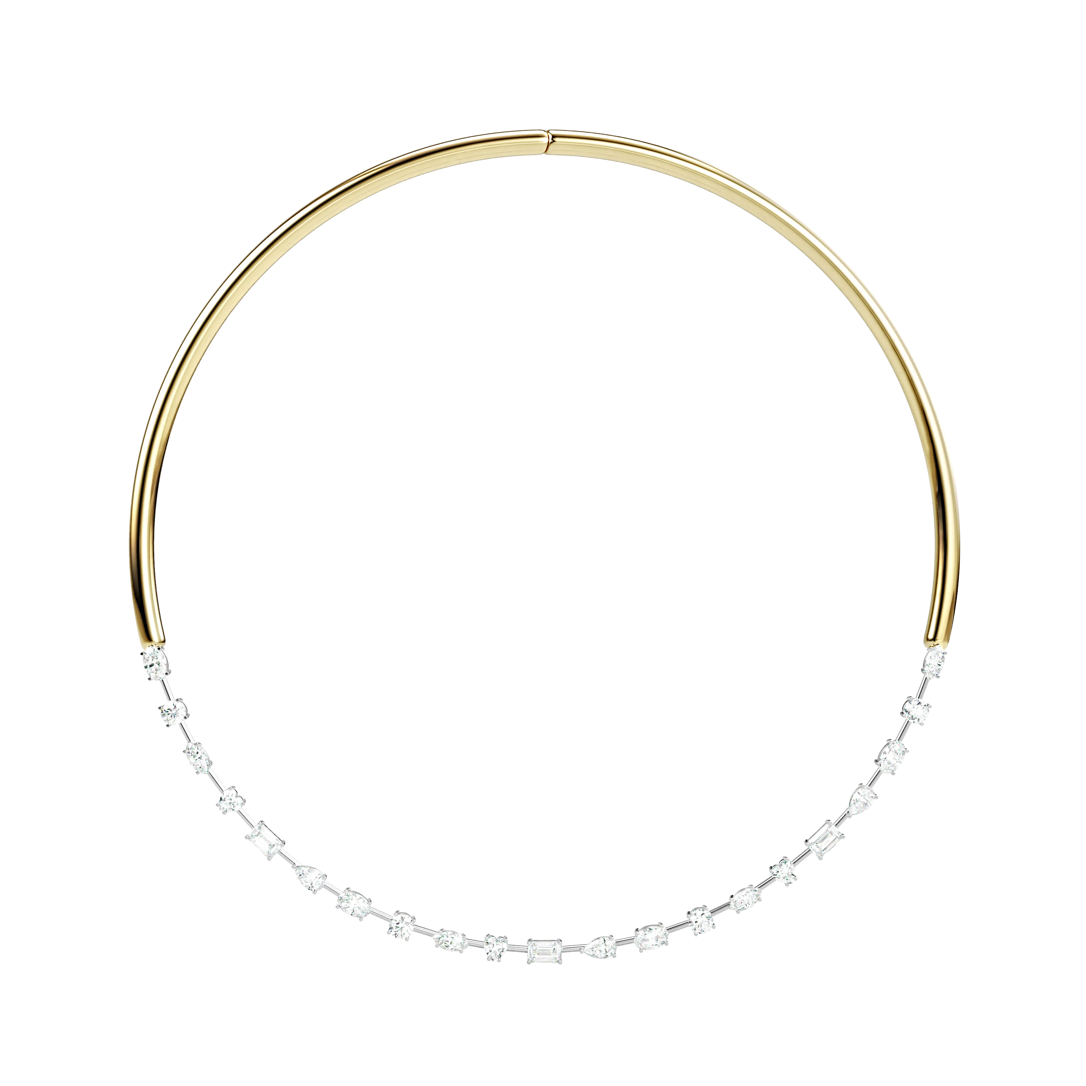 Half Torque and Multi Shape Necklace 