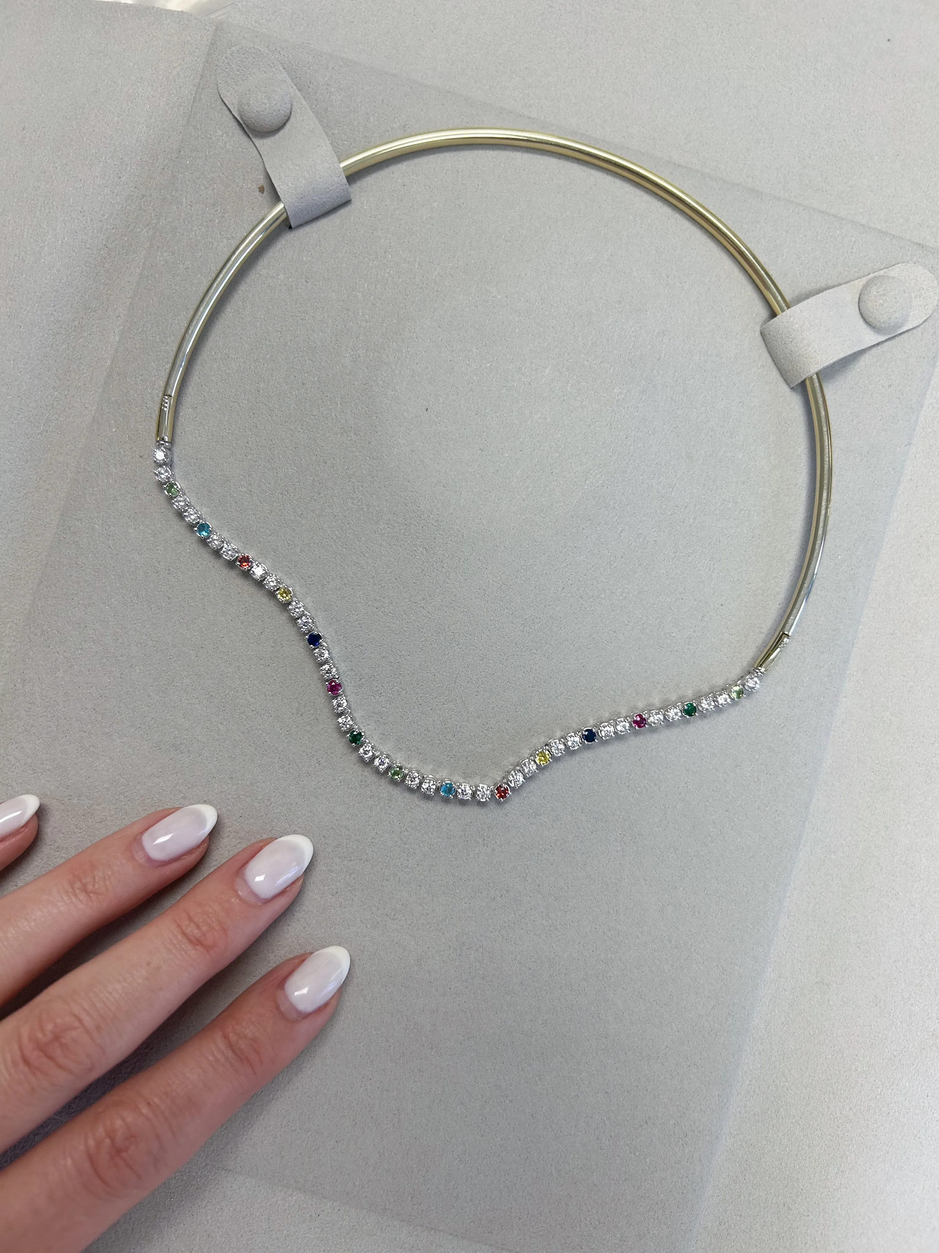Half Torque and Rainbow Necklace 