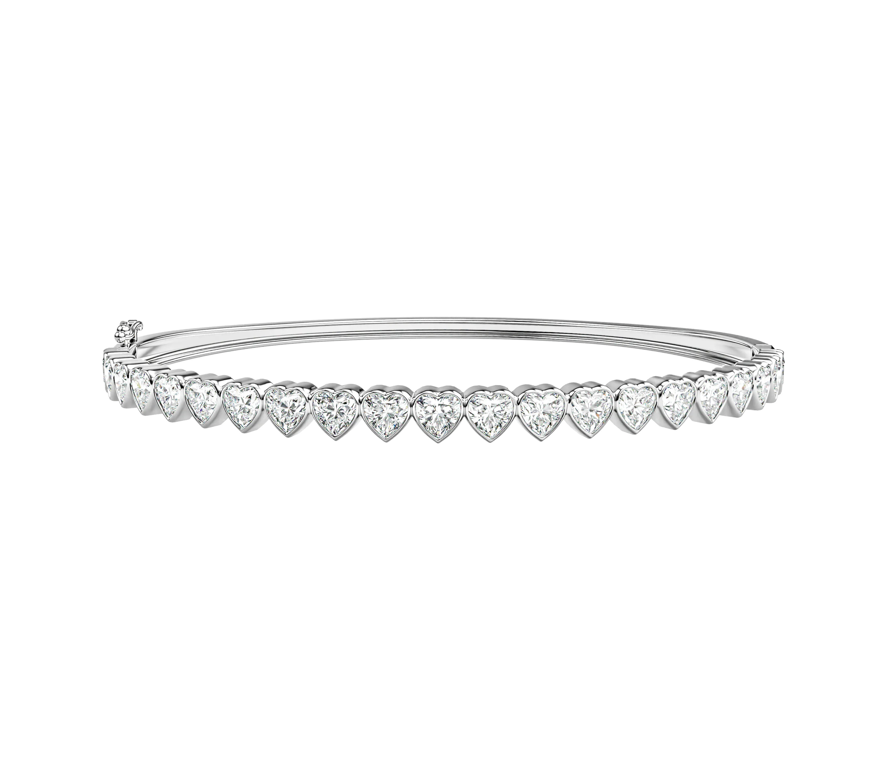 Heart Bezel Bangle