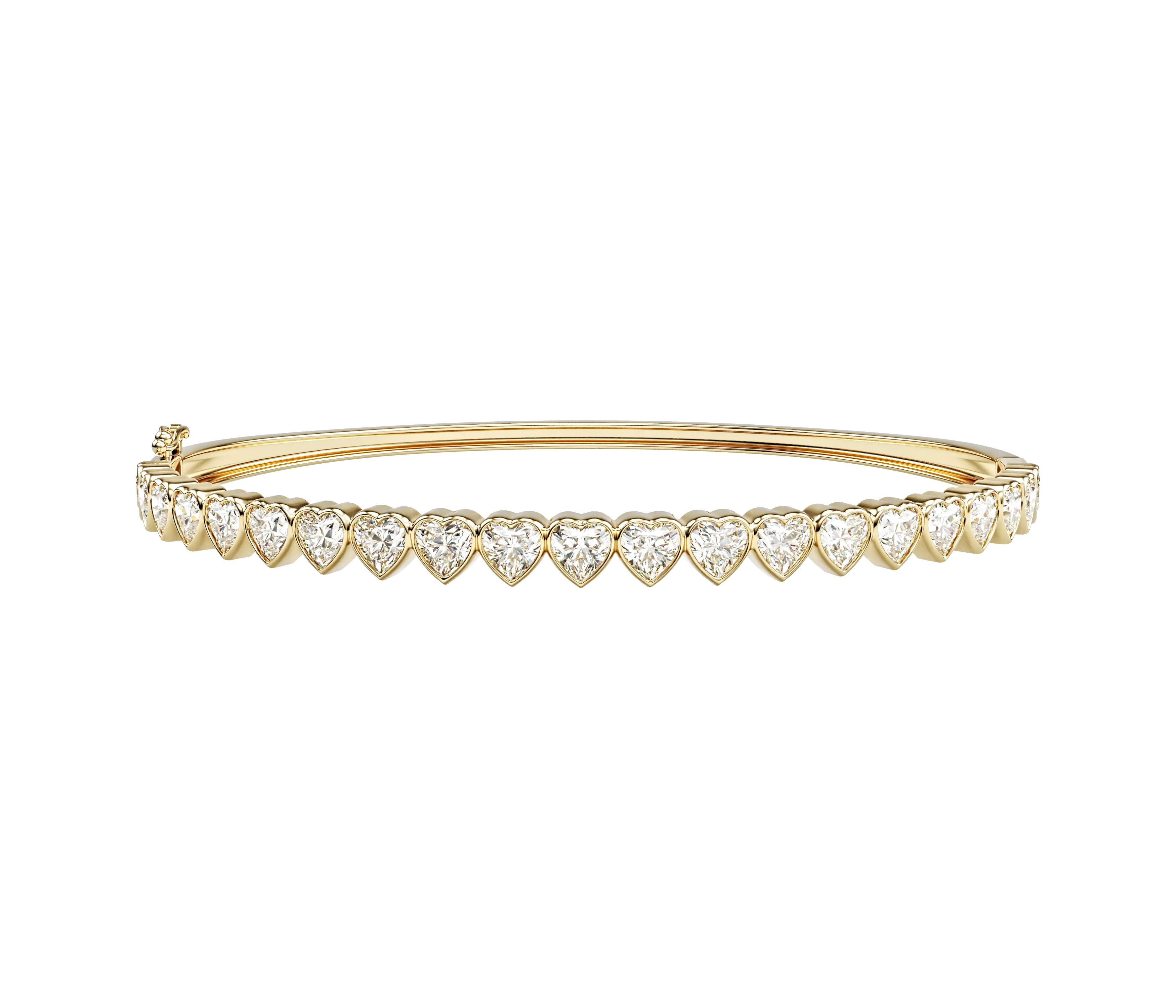 Heart Bezel Bangle