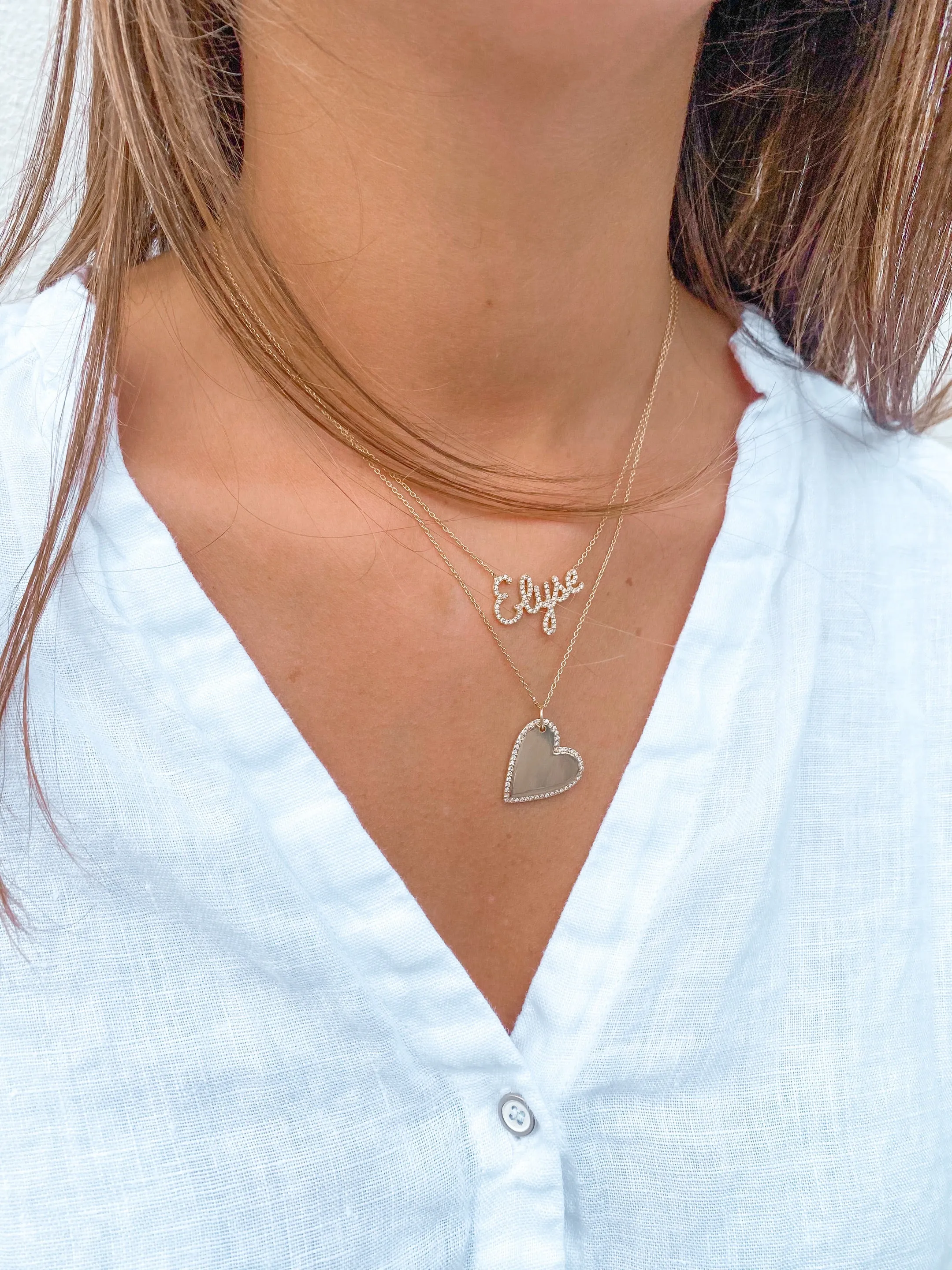 Heart Engrave Necklace