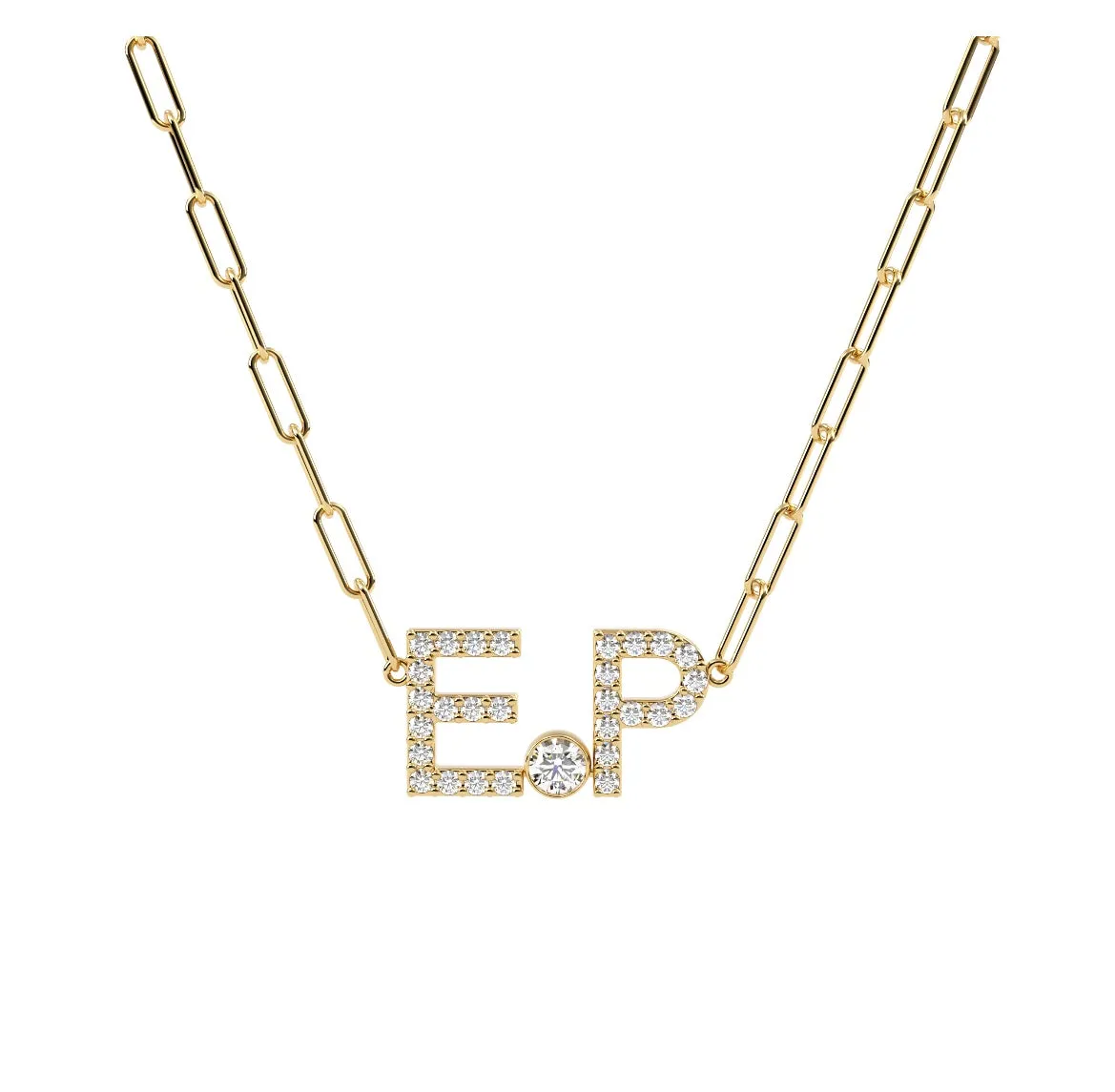 Initials On A Link Chain