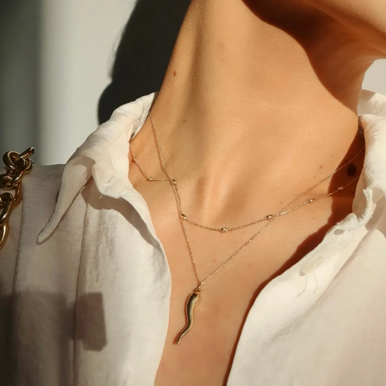 Italian Horn Pendant
