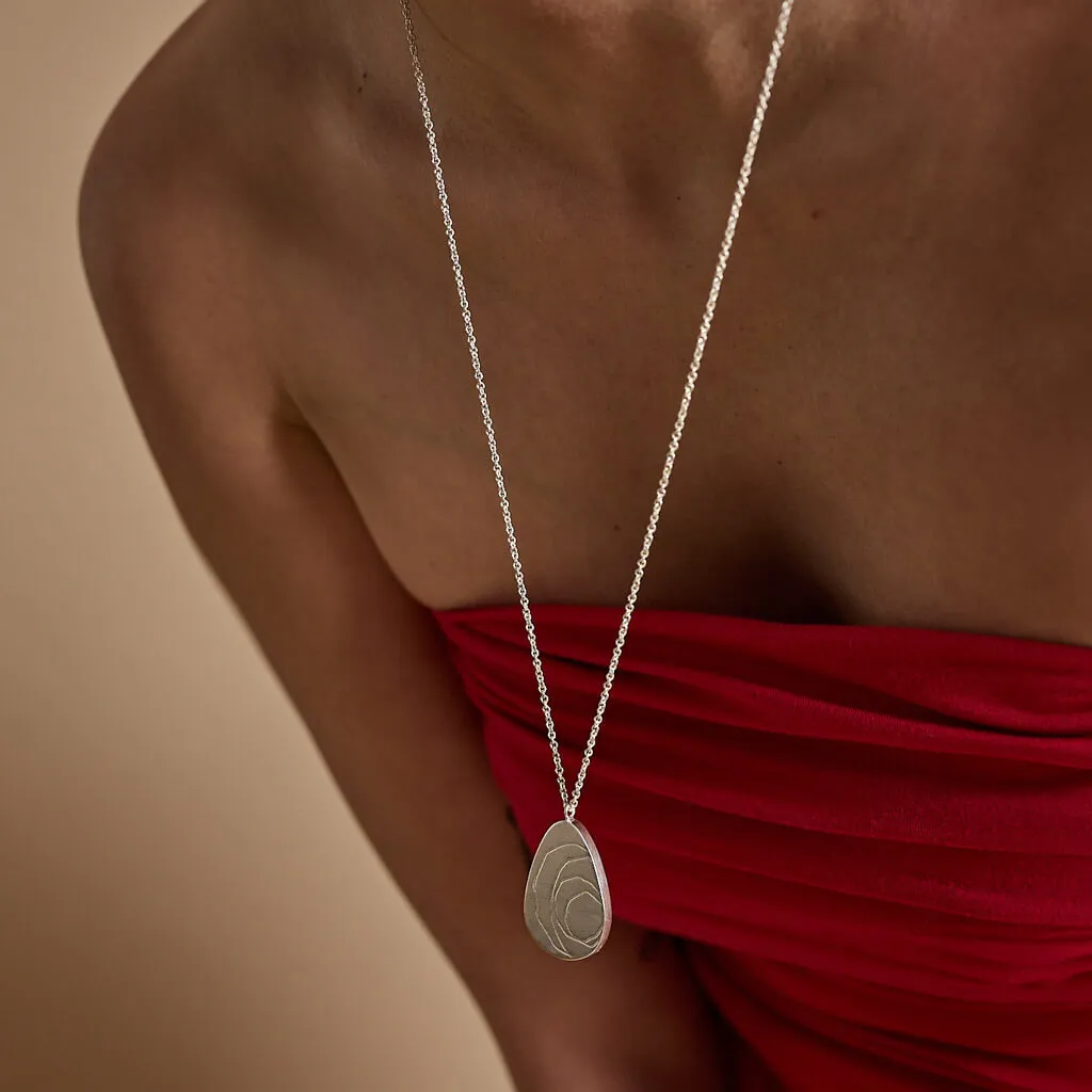 Kintsugi Pod Pendant Necklace - Sterling Silver