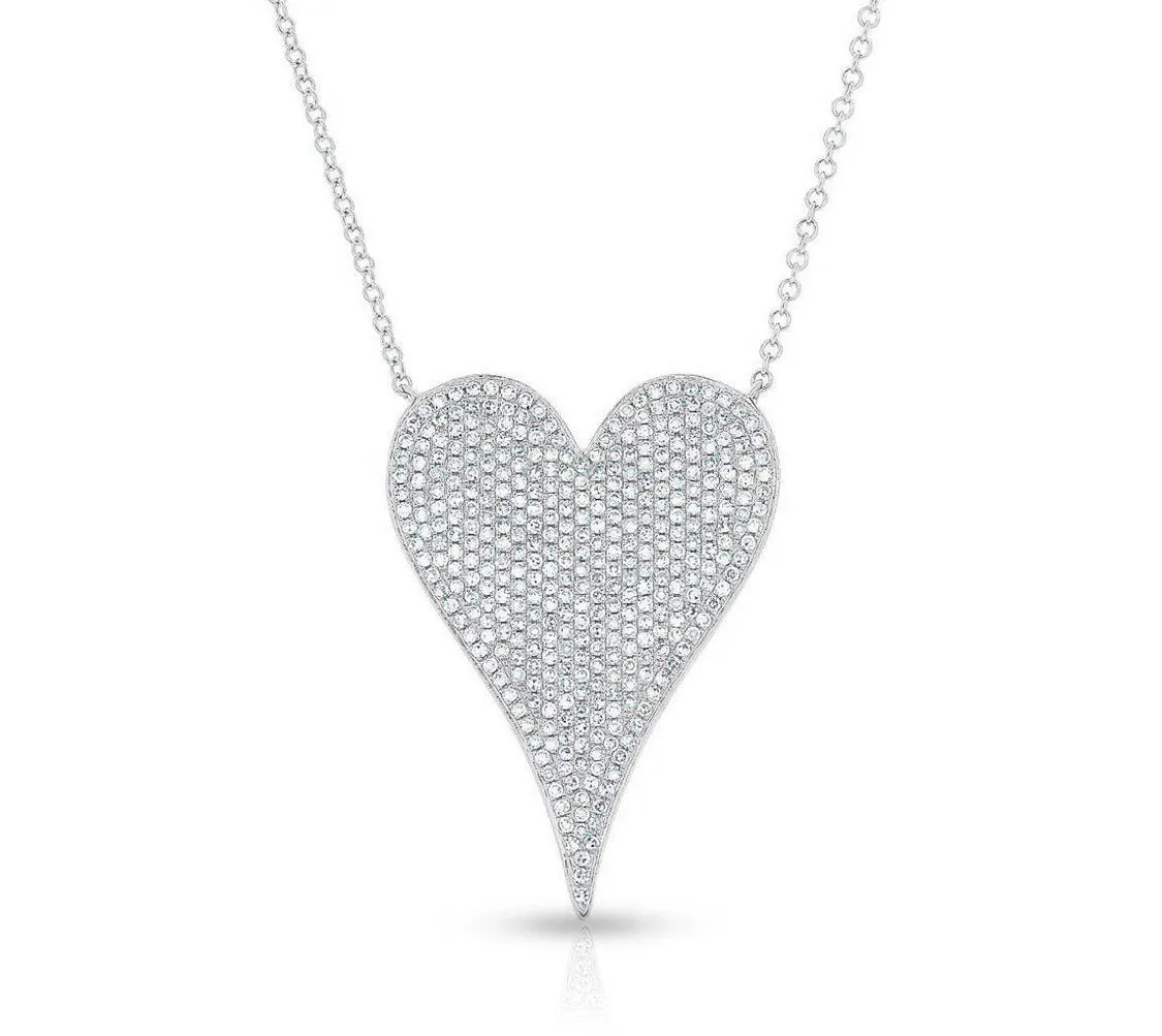 Large Pave Heart