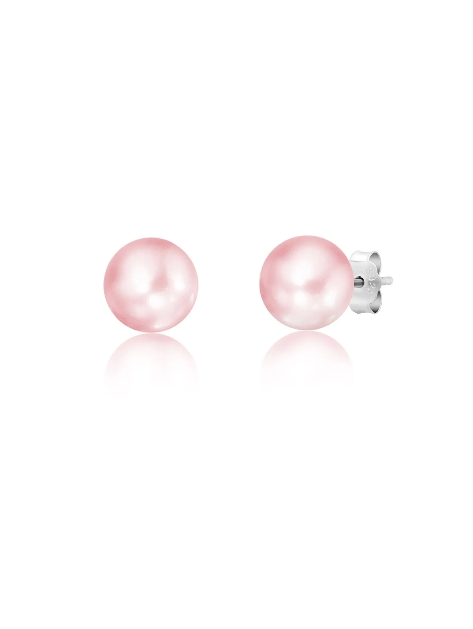 Large Pink Pearl Earrings