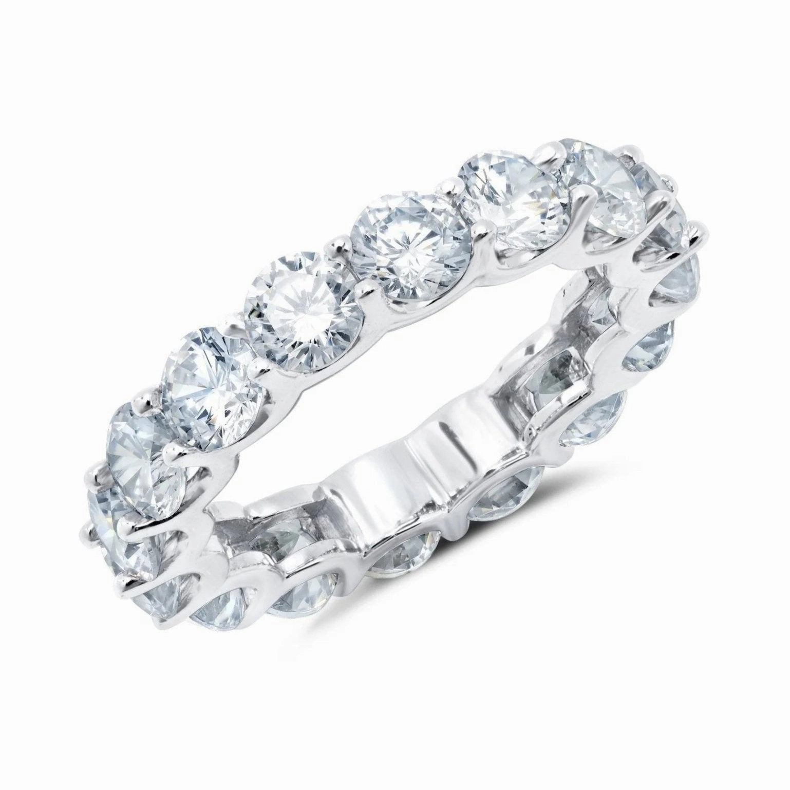 Large Brilliant Eternity Band in Platinum