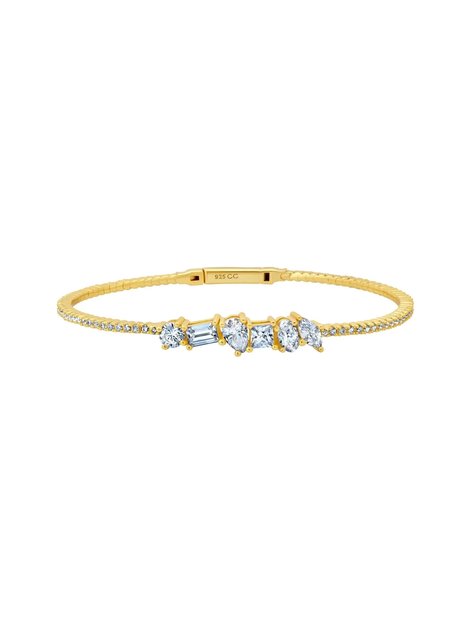 Luminous Flex Bangle Finished in Gold