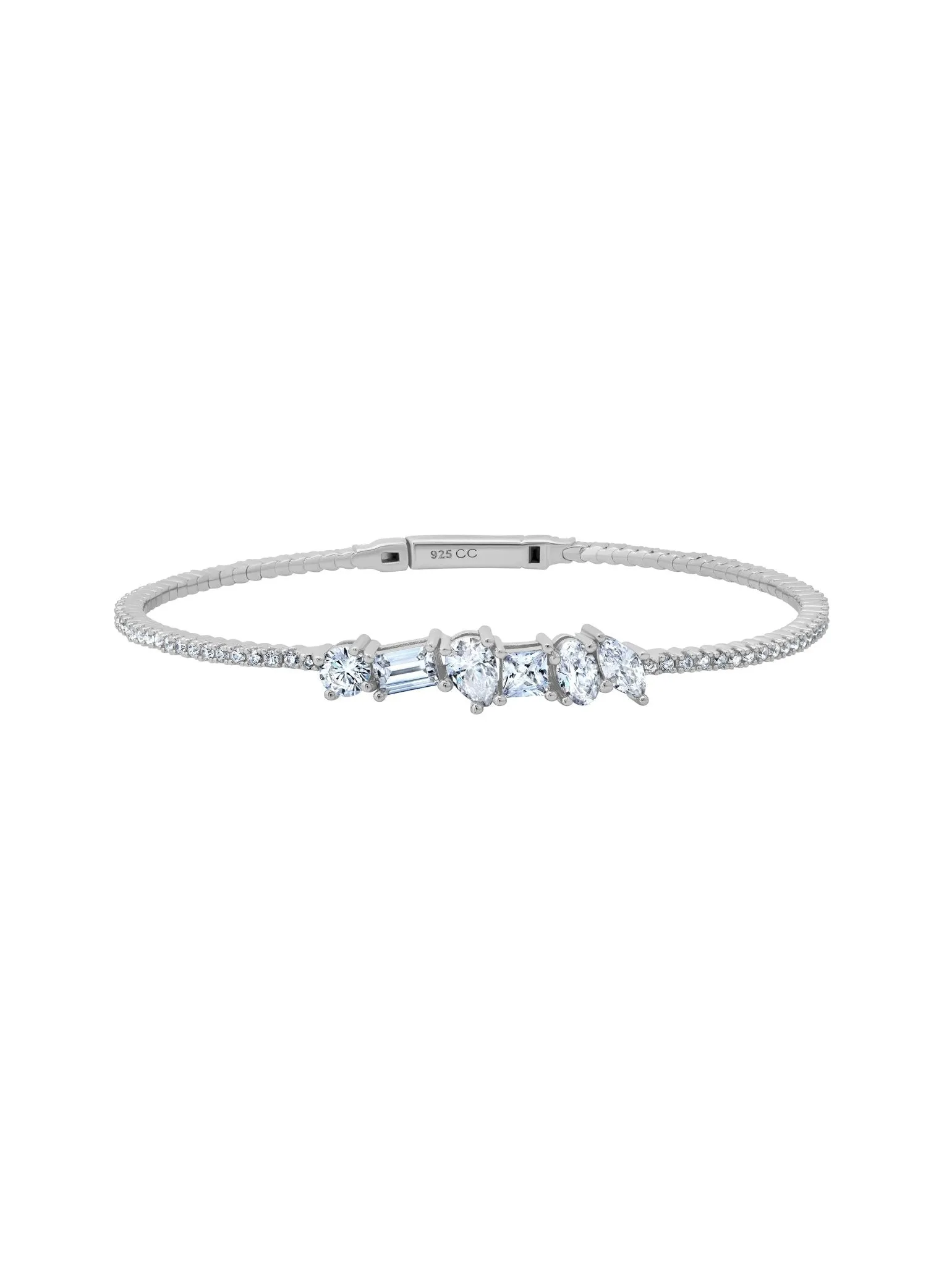 Luminous Flex Bangle Finished in Platinum