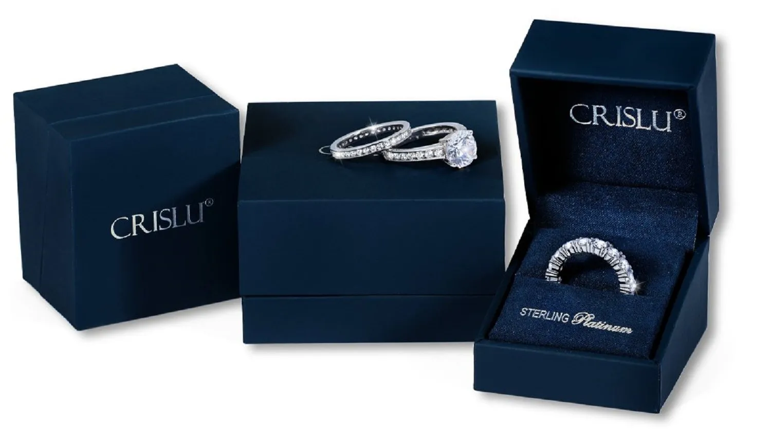 Multi Cluster Eternity Ring in Platinum