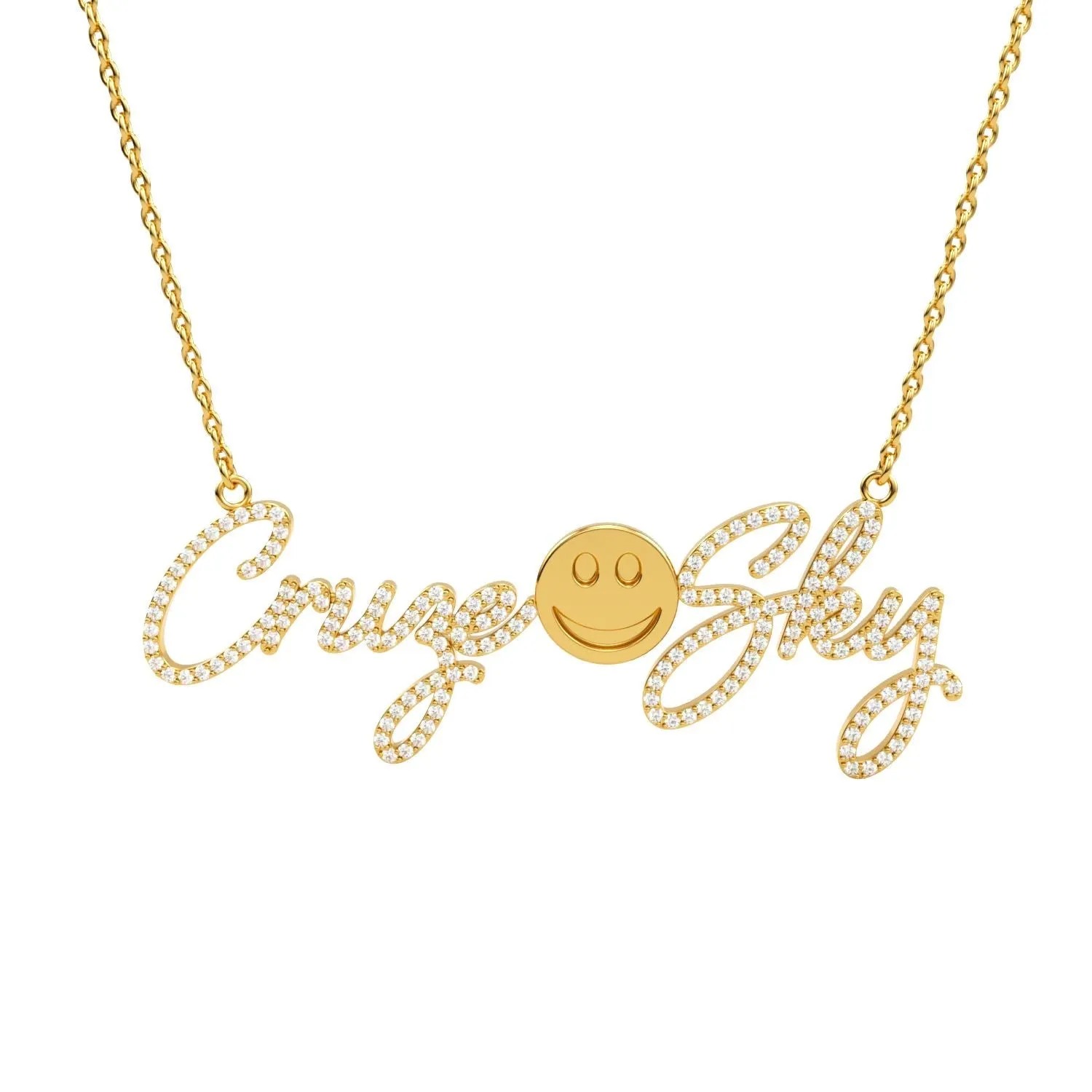 Multi Name Necklace With Charm