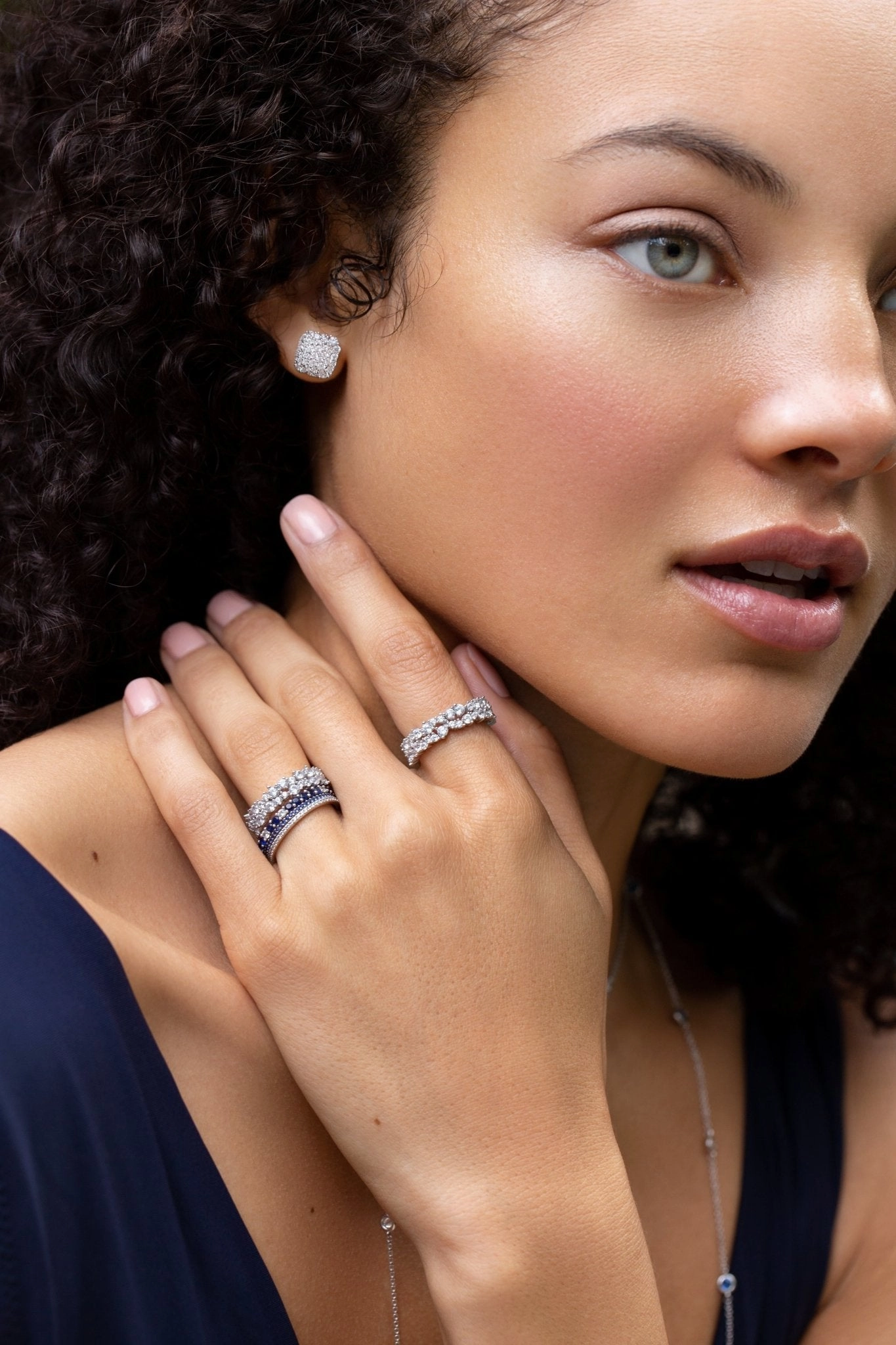 Multi Cluster Ring Finished in Gold